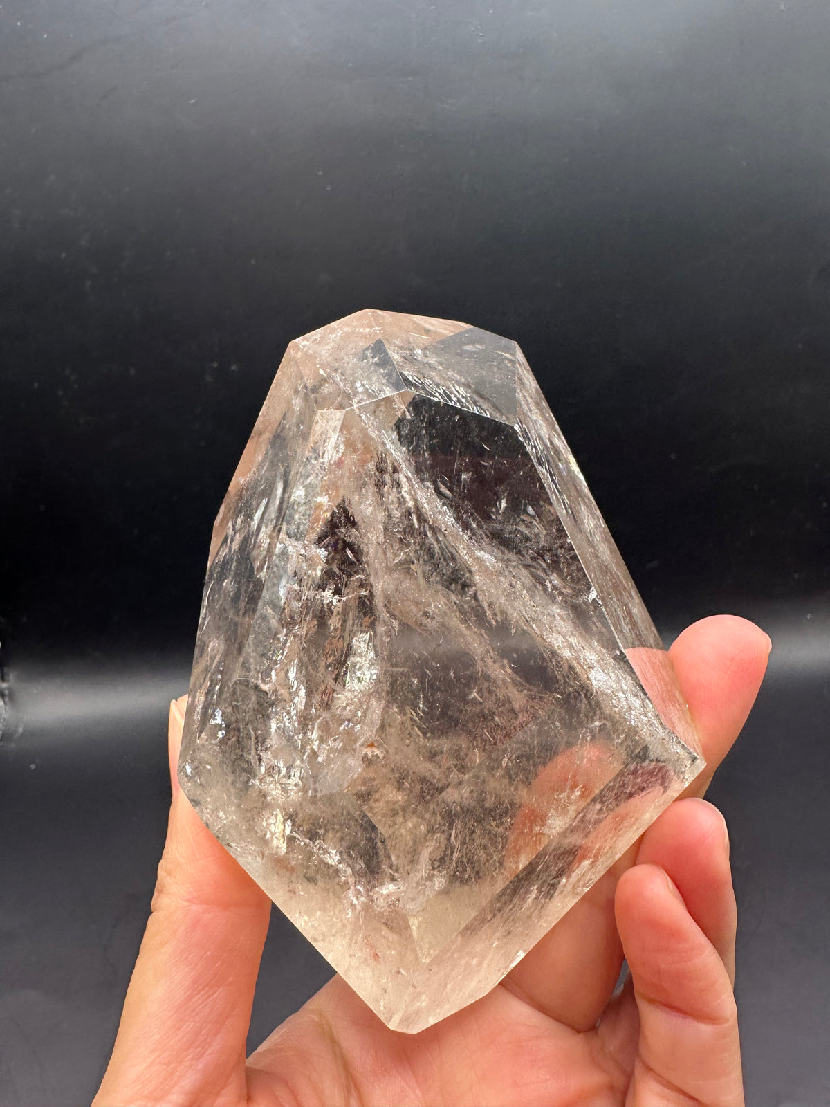 Brazilian Clear Quartz Freeform – 377g, Rainbow #3 — exact crystal, view 23 of 26