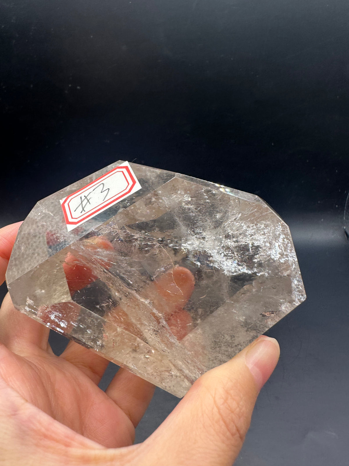 Brazilian Clear Quartz Freeform – 377g, Rainbow #3 — exact crystal, view 10 of 26