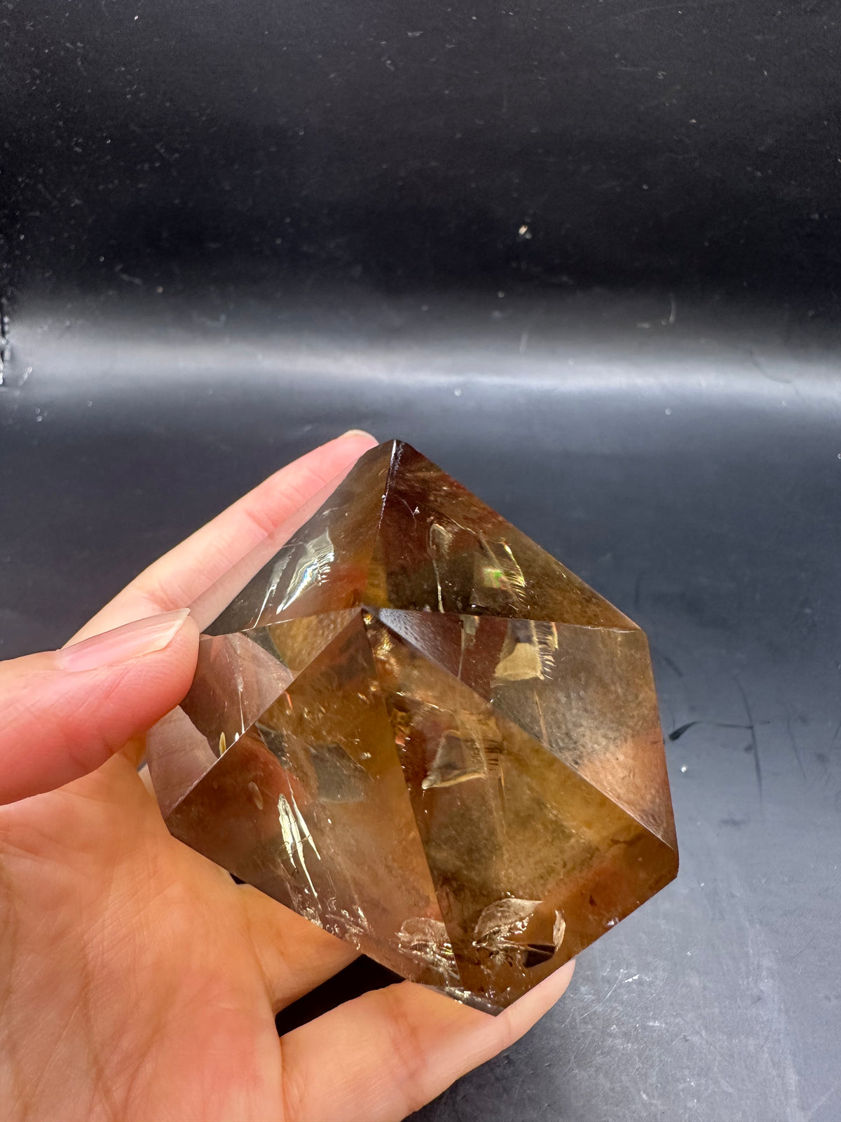 Congo Citrine Tower with Rainbow & Clear Areas, Exact Piece #4 – alternate view 16
