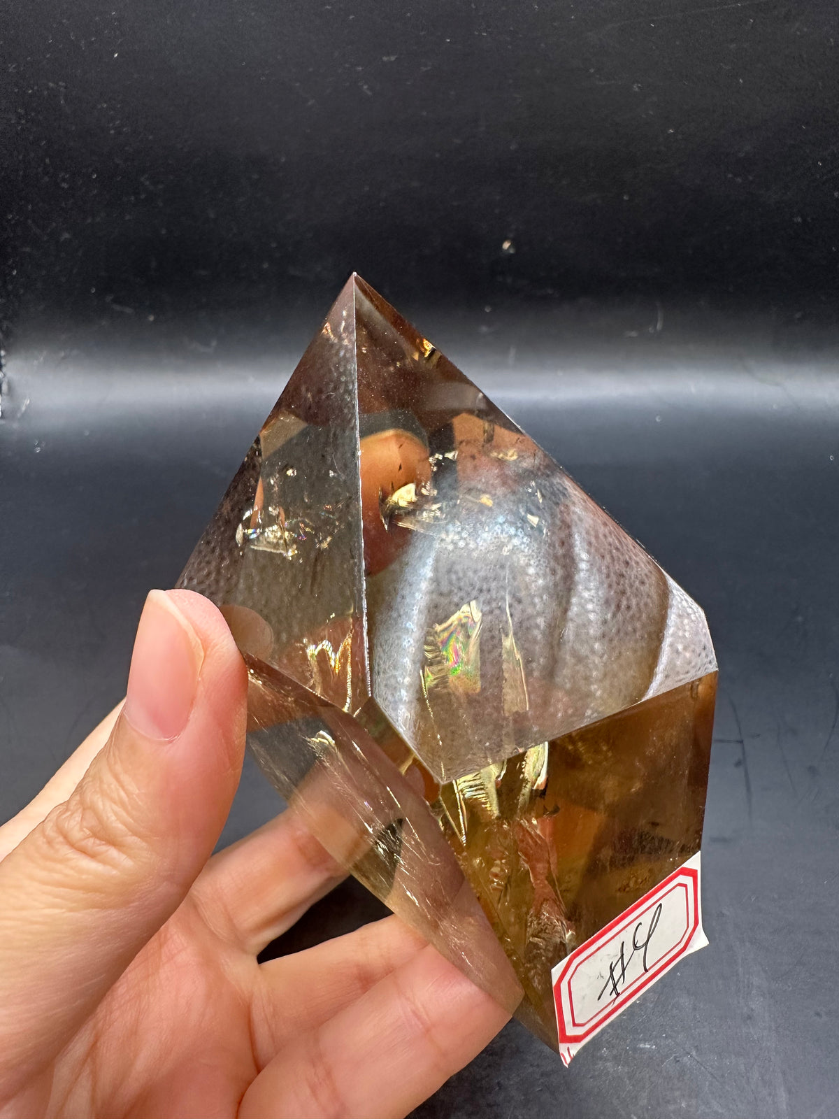 Congo Citrine Tower with Rainbow & Clear Areas, Exact Piece #4 – alternate view 17
