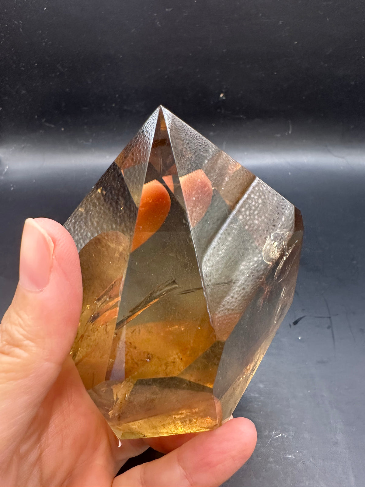 Congo Citrine Tower with Rainbow & Clear Areas, Exact Piece #4 – alternate view 19
