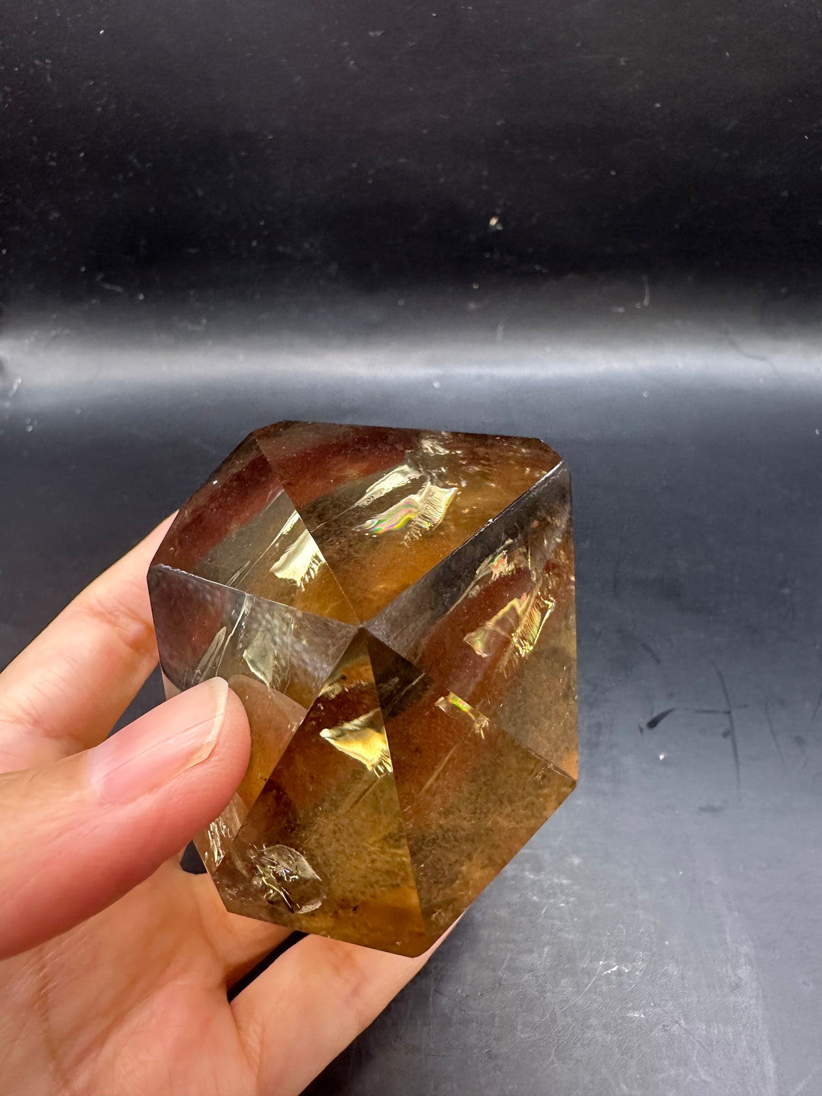 Congo Citrine Tower with Rainbow & Clear Areas, Exact Piece #4 – alternate view 20