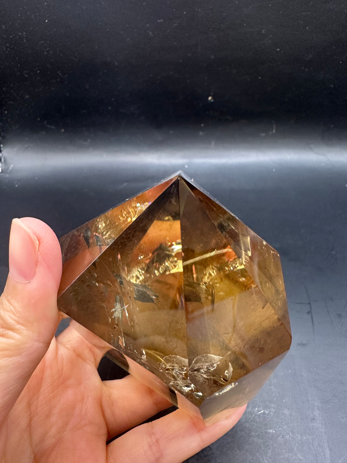 Congo Citrine Tower with Rainbow & Clear Areas, Exact Piece #4 – alternate view 21