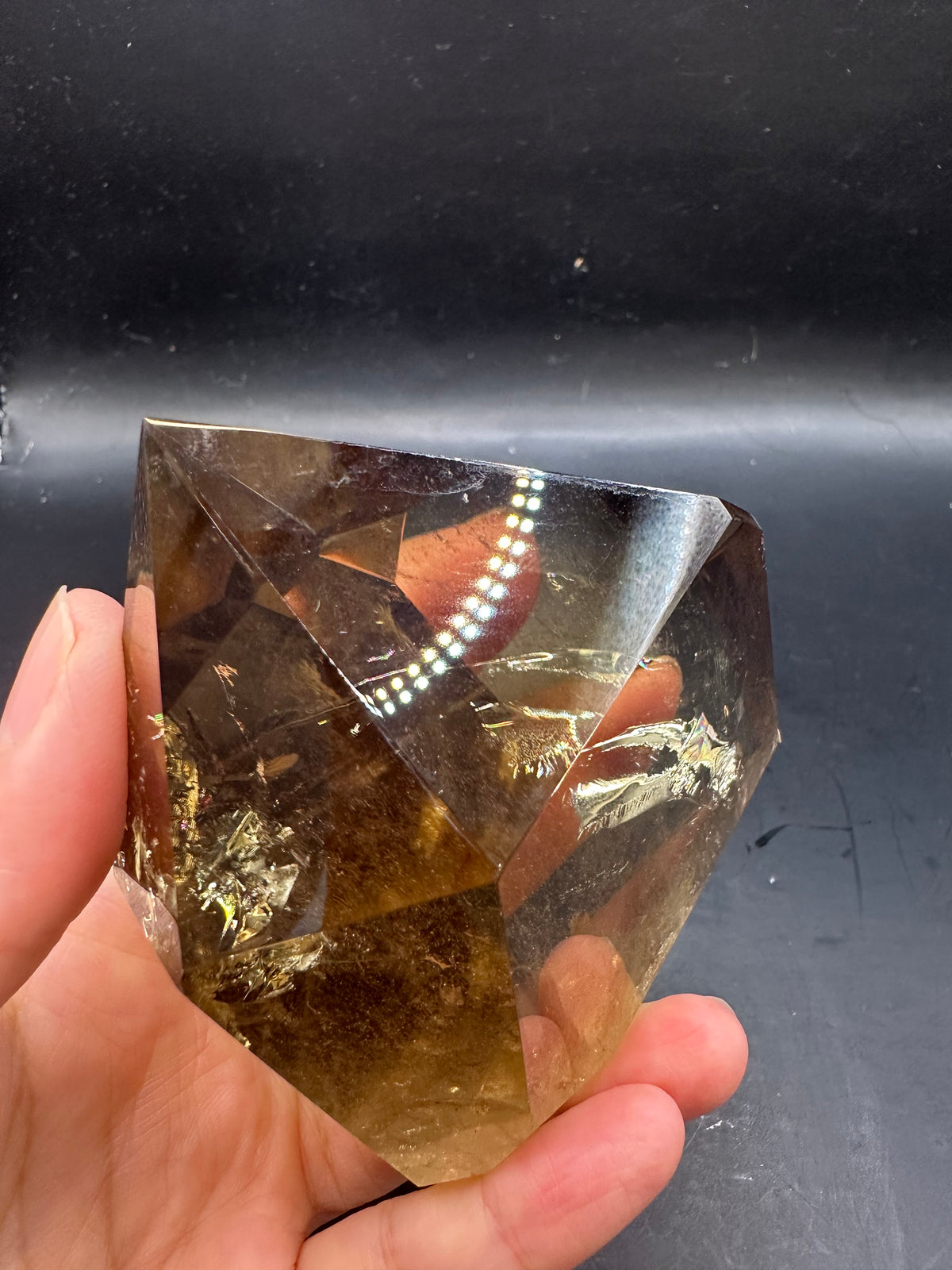 Congo Citrine Tower with Rainbow & Clear Areas, Exact Piece #4 – alternate view 23