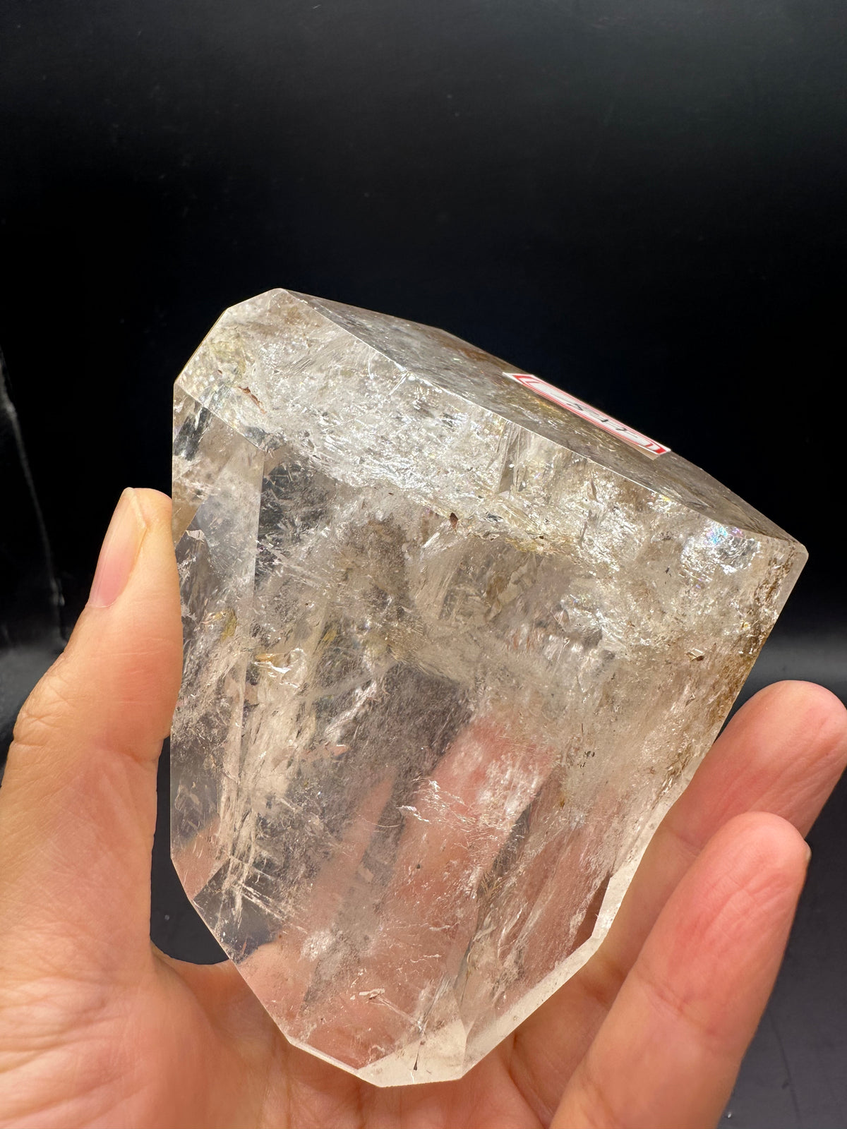 Brazilian Clear Quartz Freeform – 366g, Rainbow + Fire Quartz #8 — exact crystal, view 15 of 18