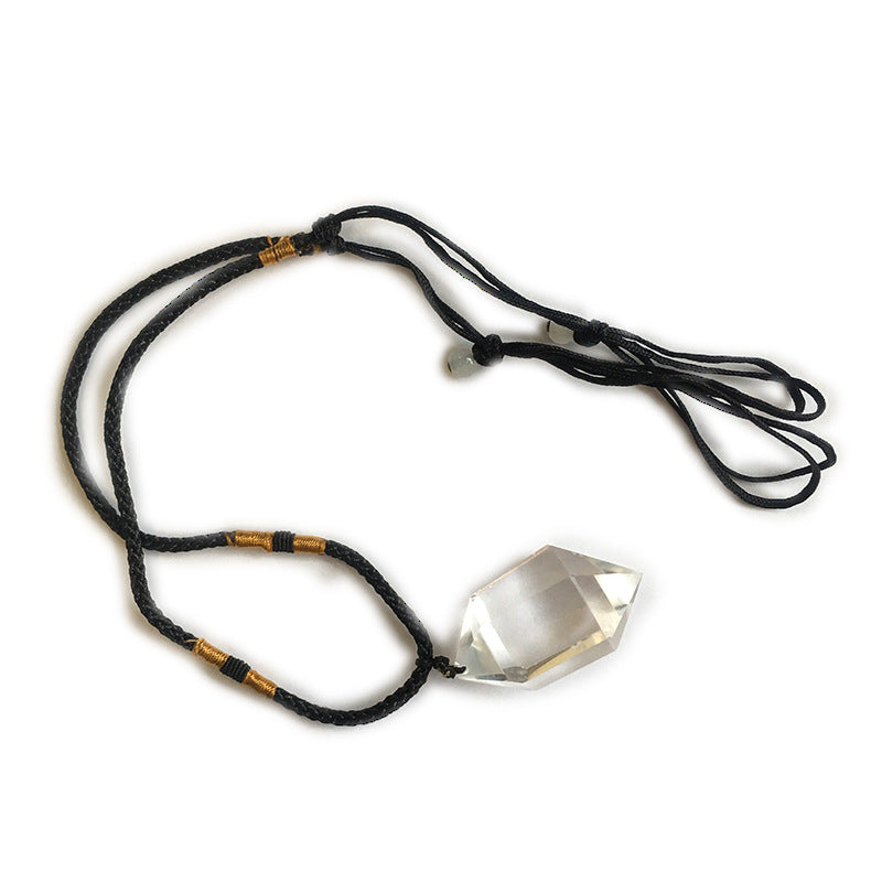 Elegant Clear Quartz Necklace - Natural Crystal Pendant, Healing, Clarity, Spiritual Jewelry