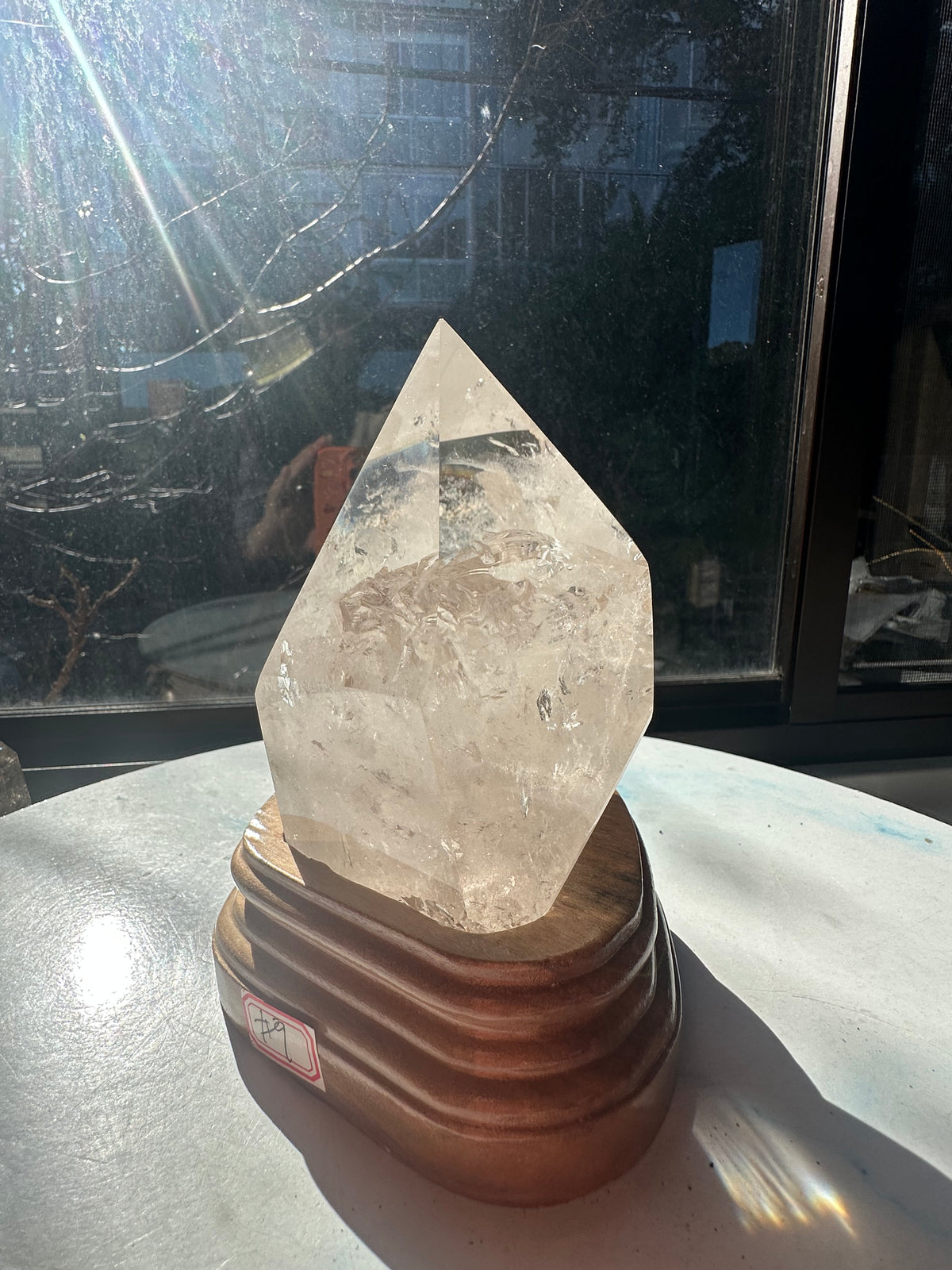 Clear Quartz Freeform with Custom Stand | 1kg 12cm Exact Piece #9