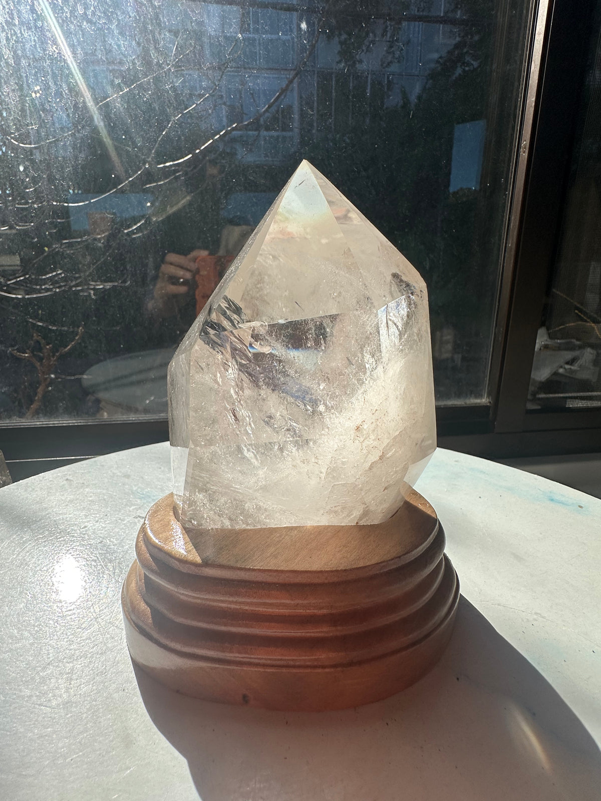 Clear Quartz Freeform with Custom Stand | 1kg 12cm Exact Piece #9