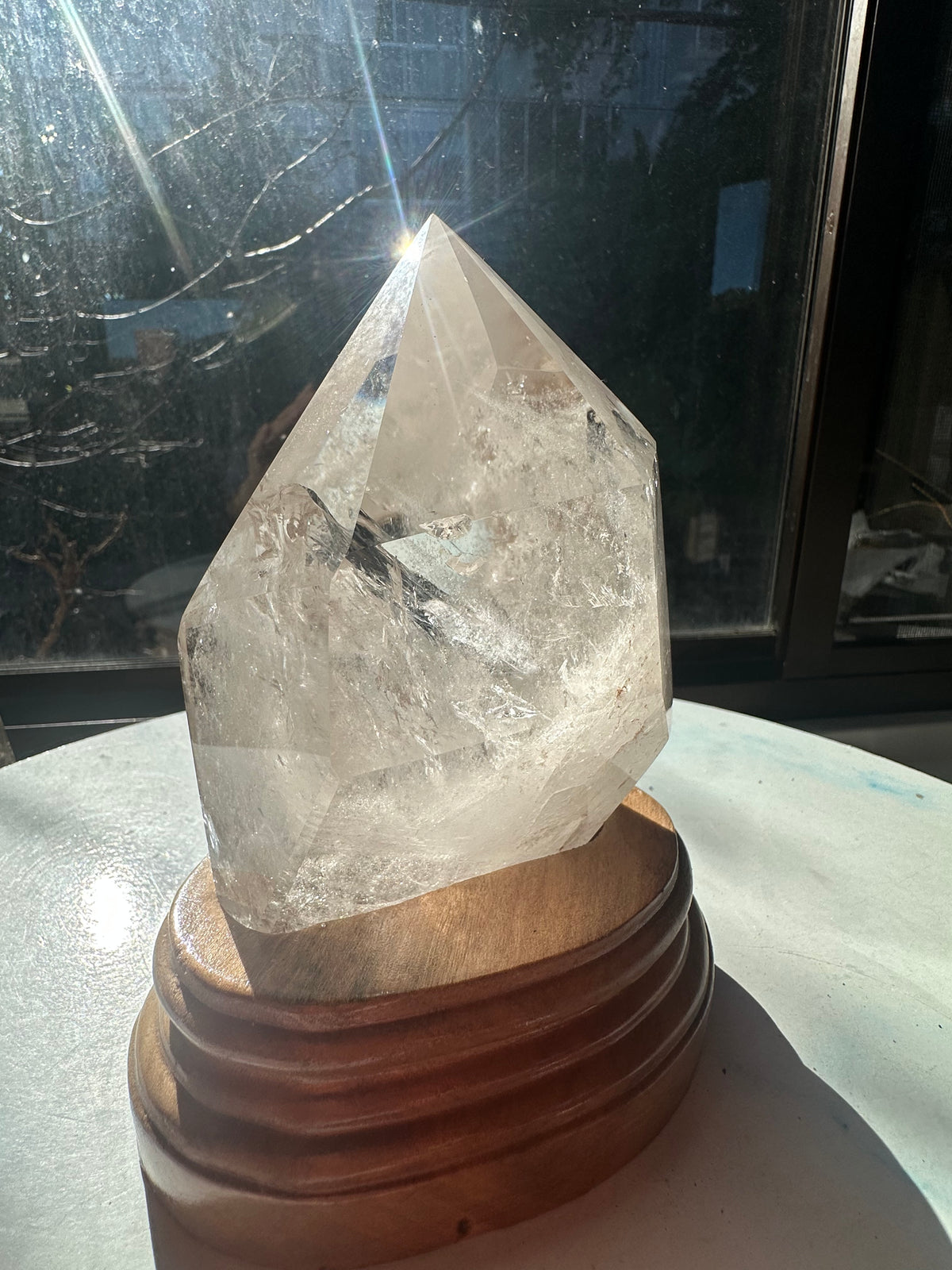 Clear Quartz Freeform with Custom Stand | 1kg 12cm Exact Piece #9