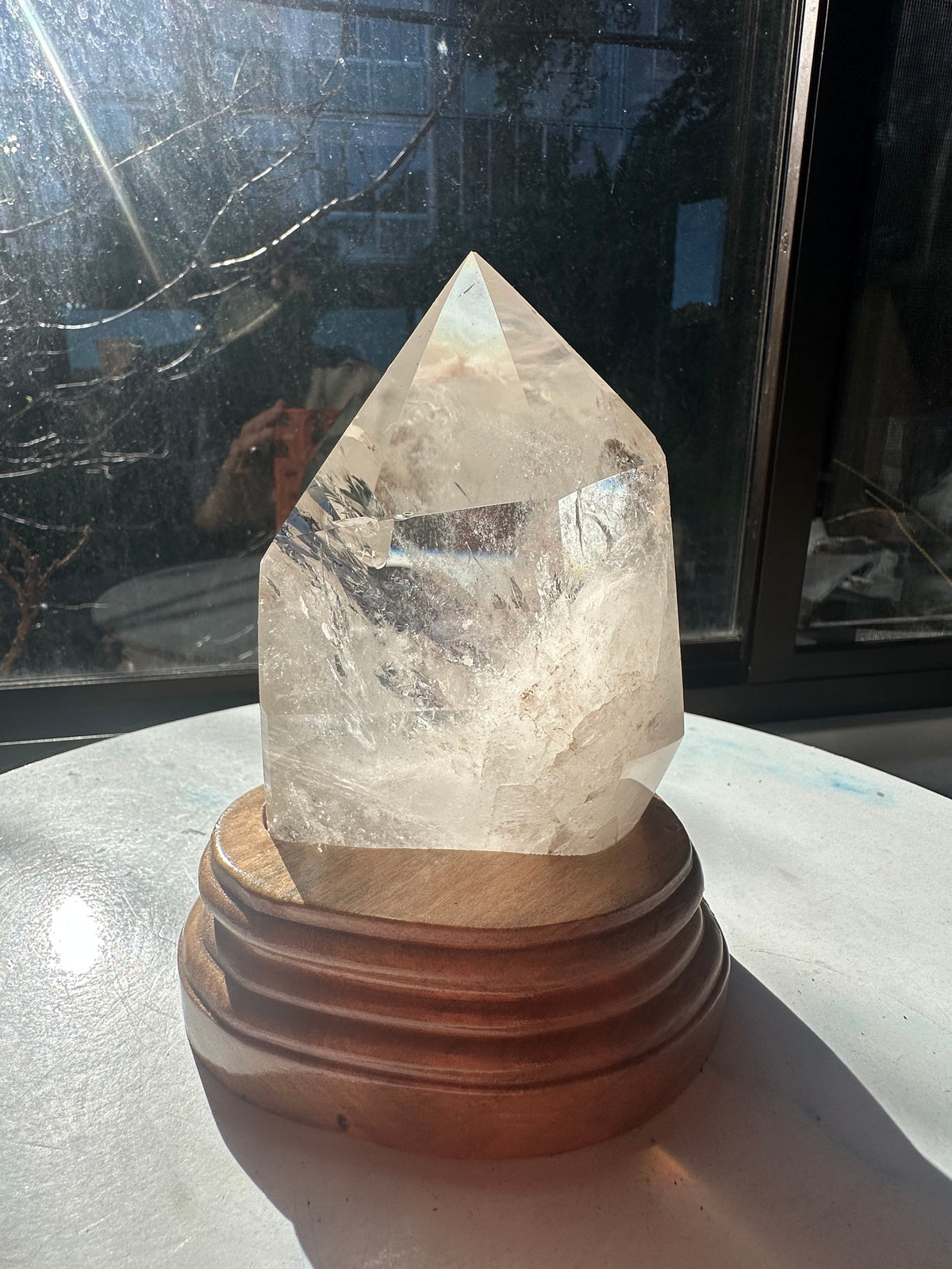 Clear Quartz Freeform with Custom Stand | 1kg 12cm Exact Piece #9