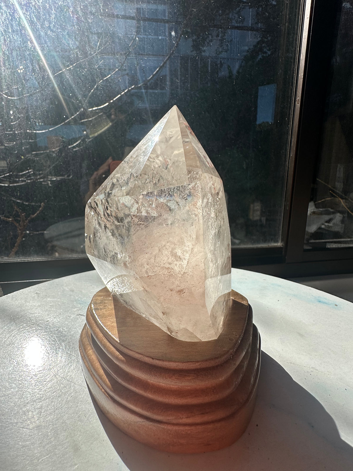Clear Quartz Freeform with Custom Stand | 1kg 12cm Exact Piece #9