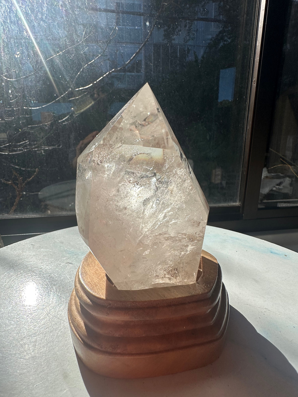 Clear Quartz Freeform with Custom Stand | 1kg 12cm Exact Piece #9
