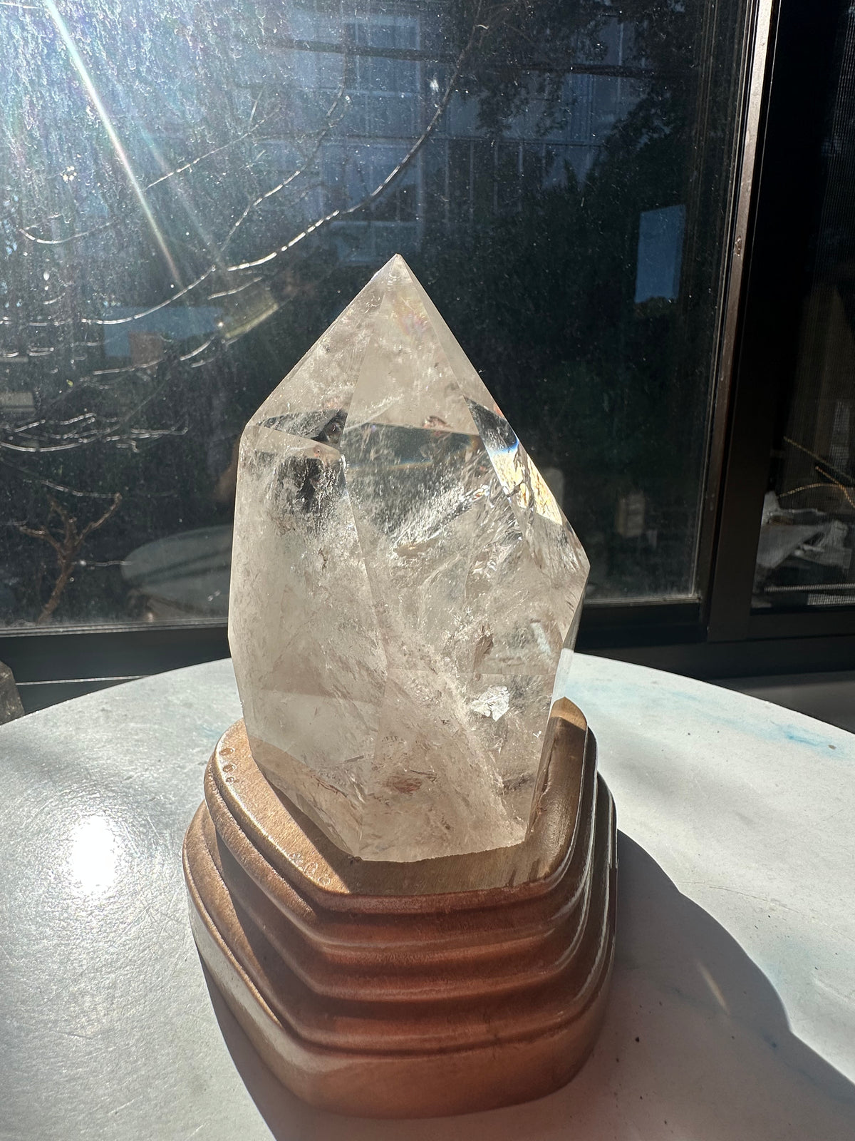 Clear Quartz Freeform with Custom Stand | 1kg 12cm Exact Piece #9