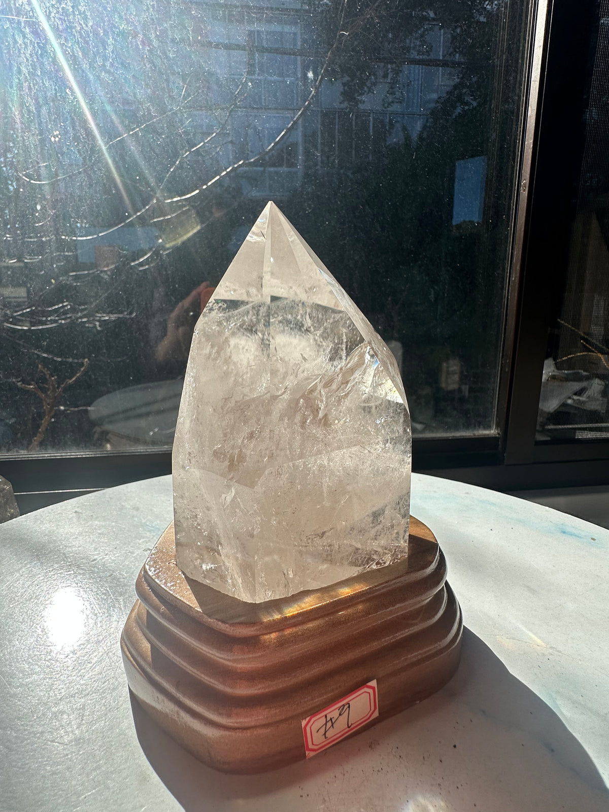Clear Quartz Freeform with Custom Stand | 1kg 12cm Exact Piece #9
