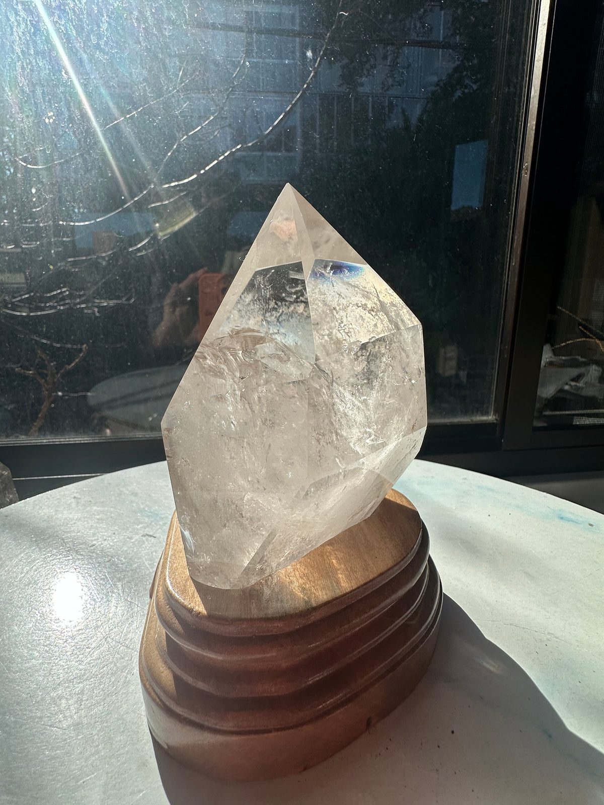 Clear Quartz Freeform with Custom Stand | 1kg 12cm Exact Piece #9