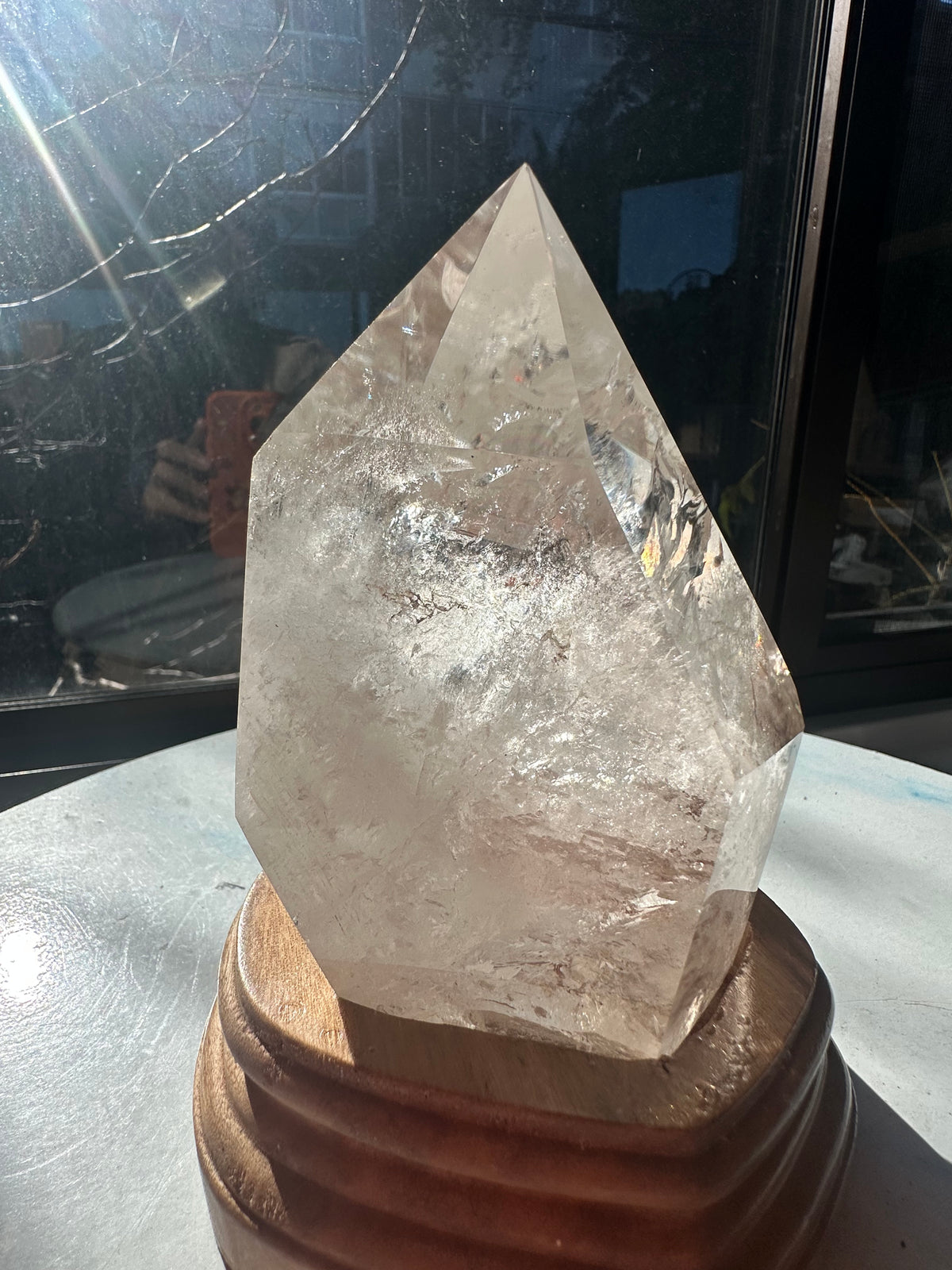 Clear Quartz Freeform with Custom Stand | 1kg 12cm Exact Piece #9