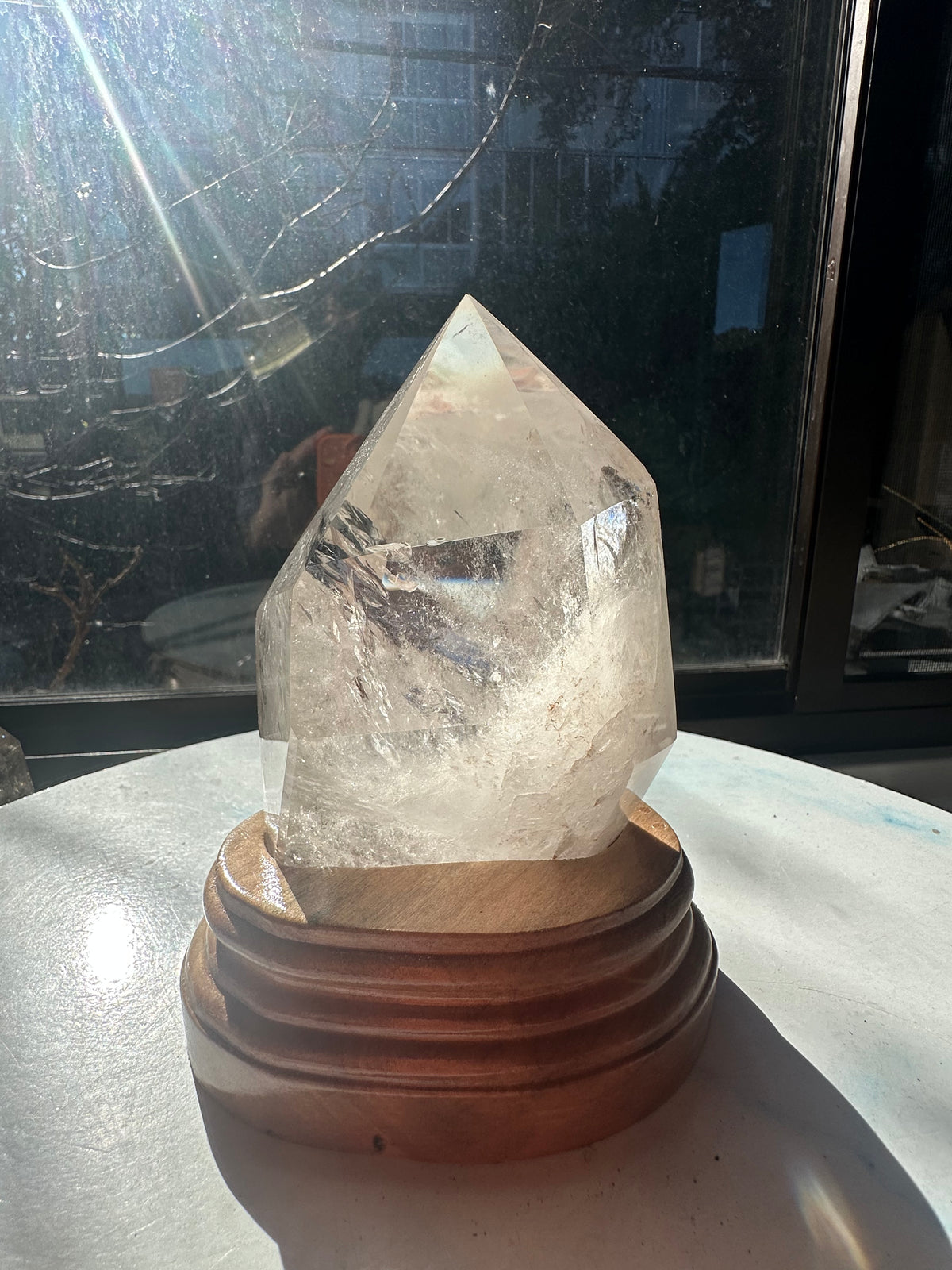 Clear Quartz Freeform with Custom Stand | 1kg 12cm Exact Piece #9