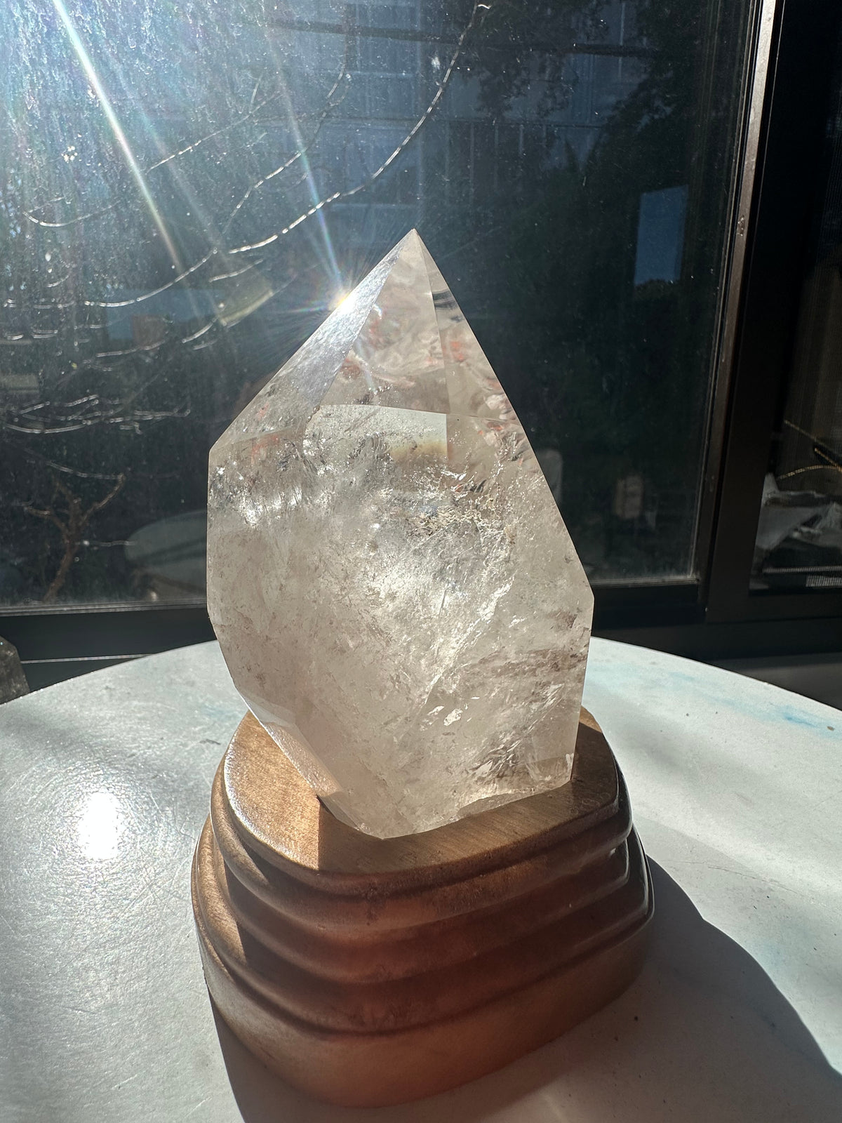 Clear Quartz Freeform with Custom Stand | 1kg 12cm Exact Piece #9