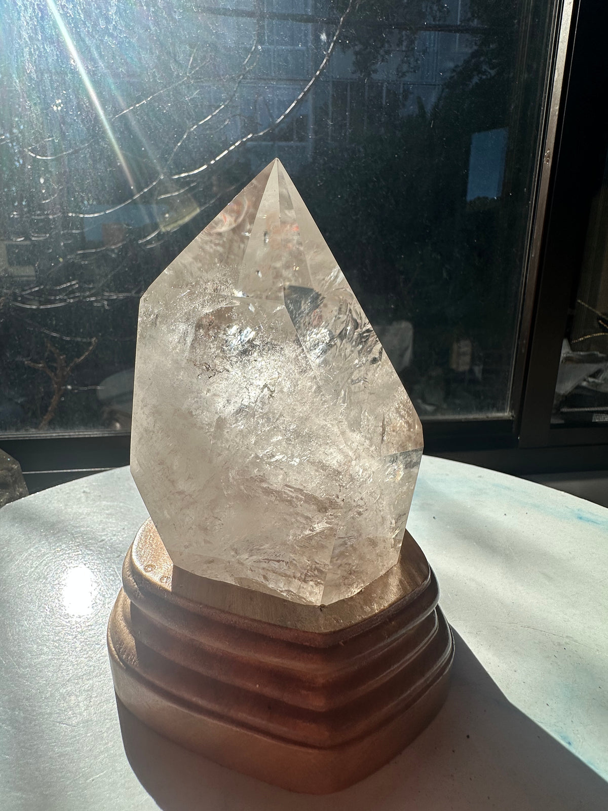Clear Quartz Freeform with Custom Stand | 1kg 12cm Exact Piece #9