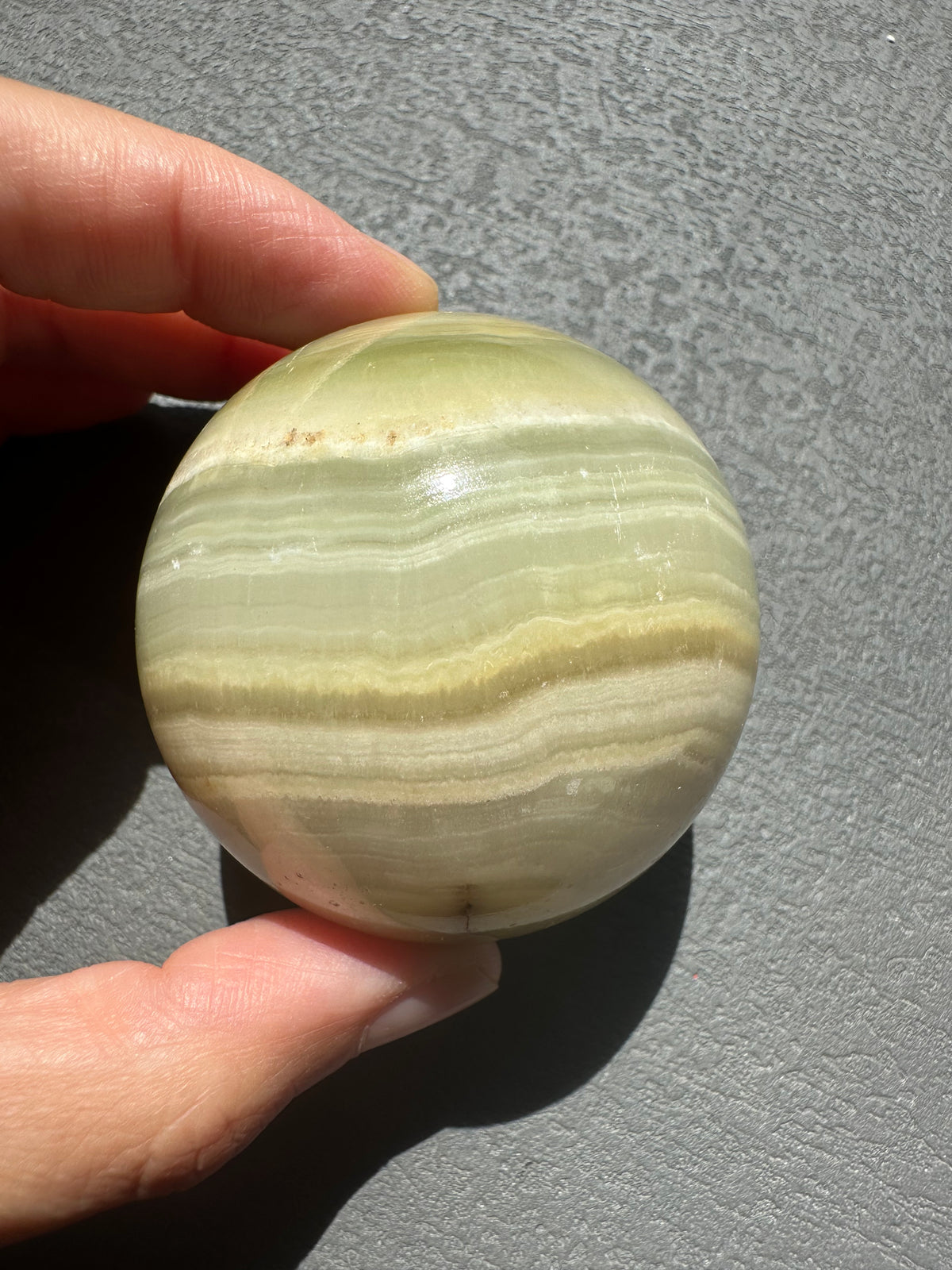 Afghanistan Jade Sphere | Translucent Green Stone 5–5.5cm