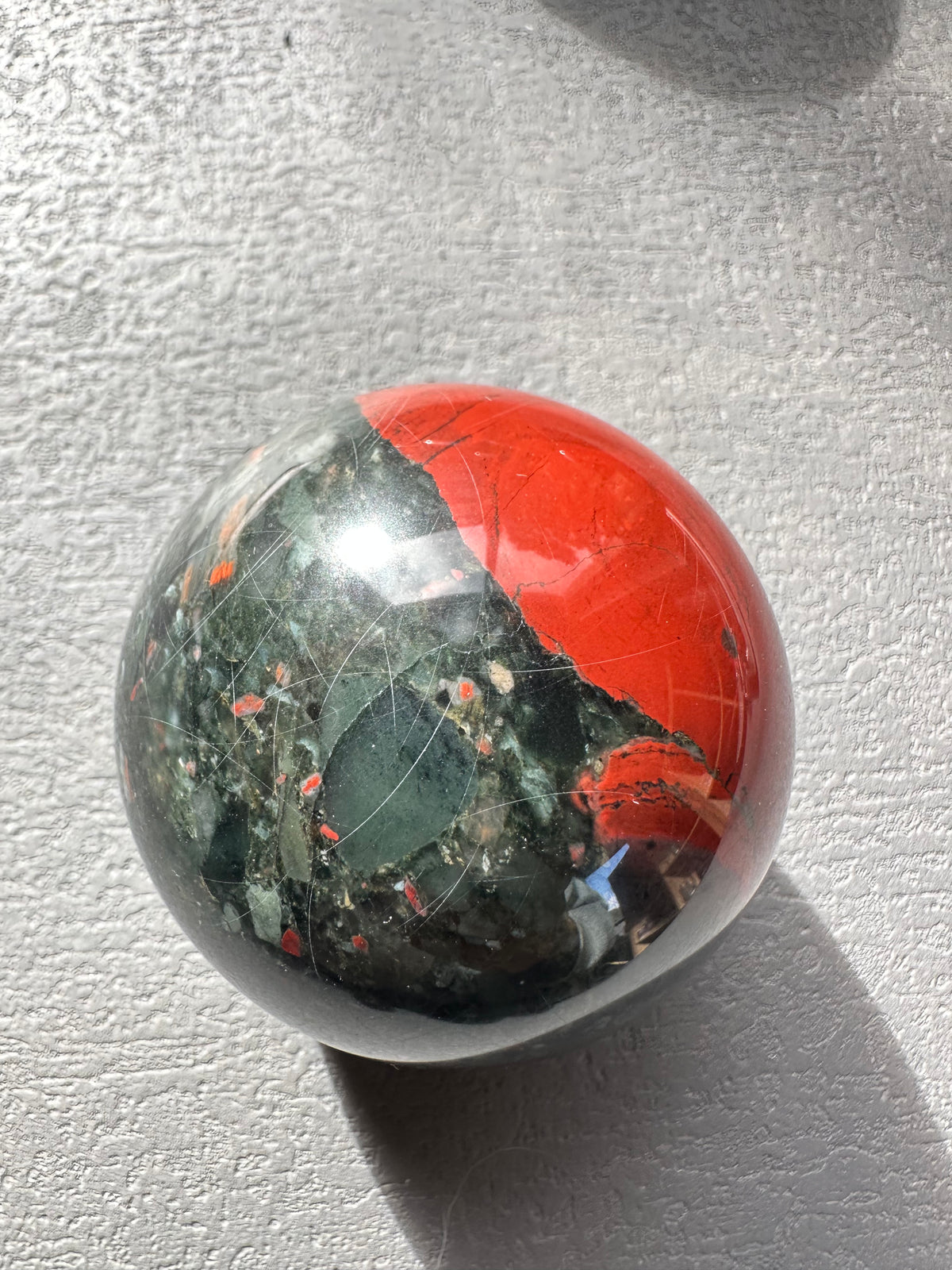 African Bloodstone Sphere | Natural Crystal Ball 5–7cm
