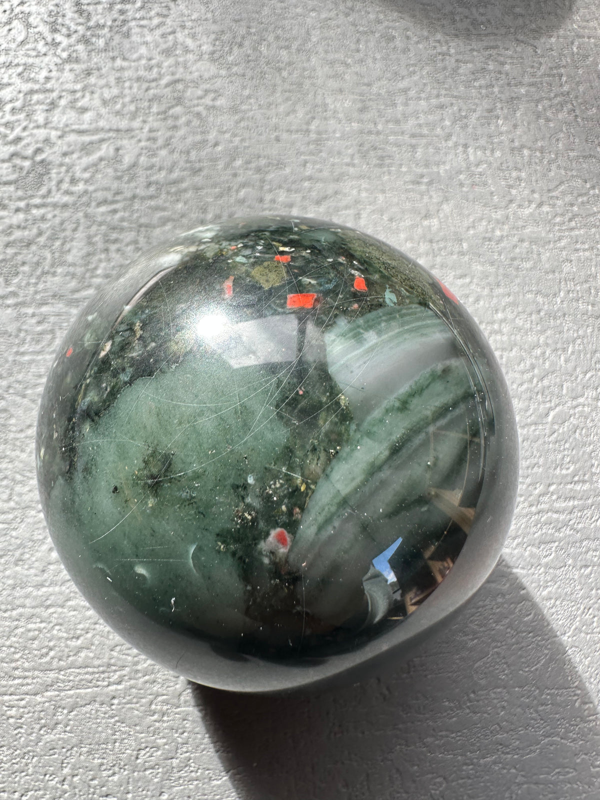 African Bloodstone Sphere | Natural Crystal Ball 5–7cm