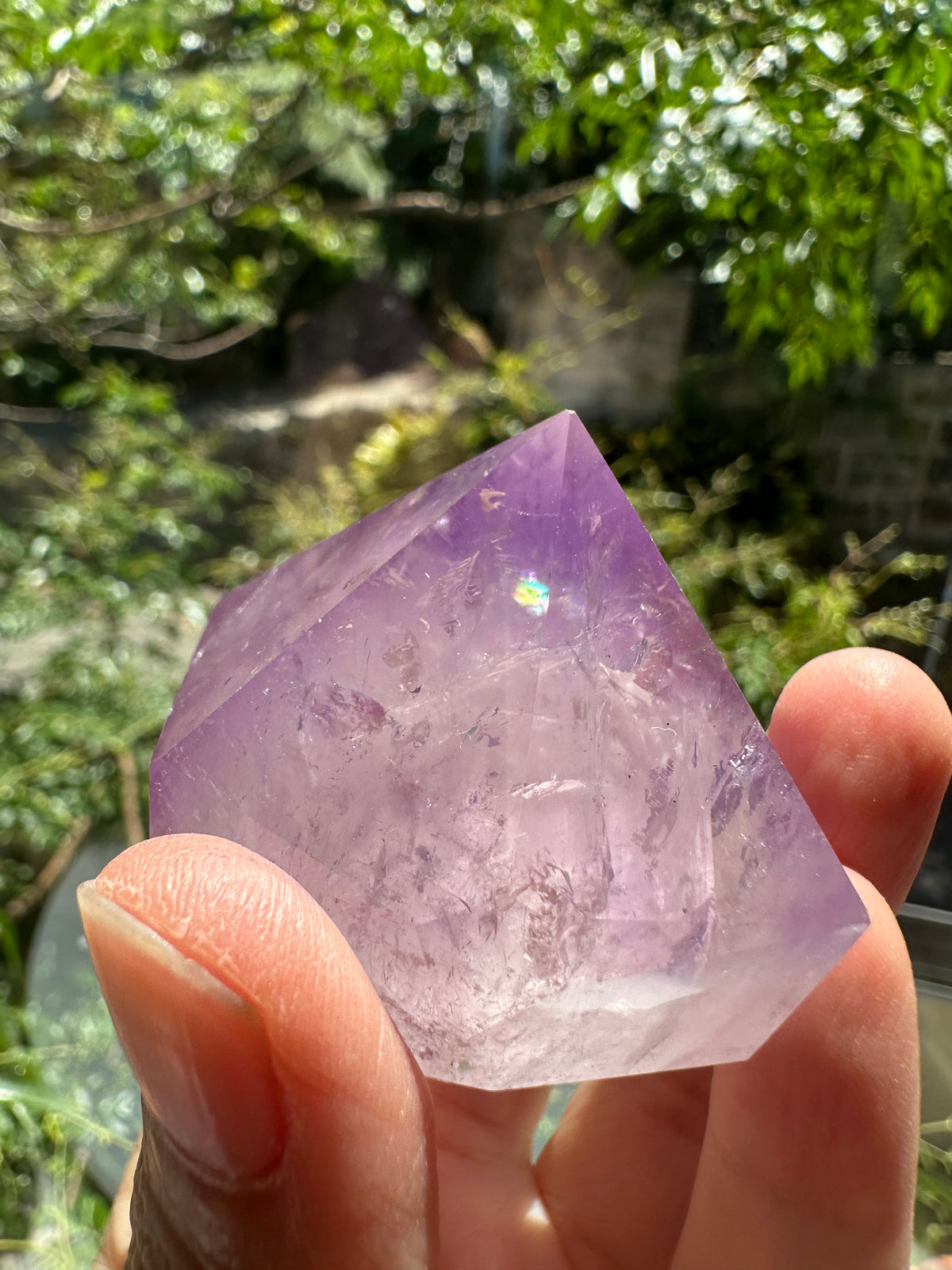 Exact Lavender Amethyst crystal alternate angle