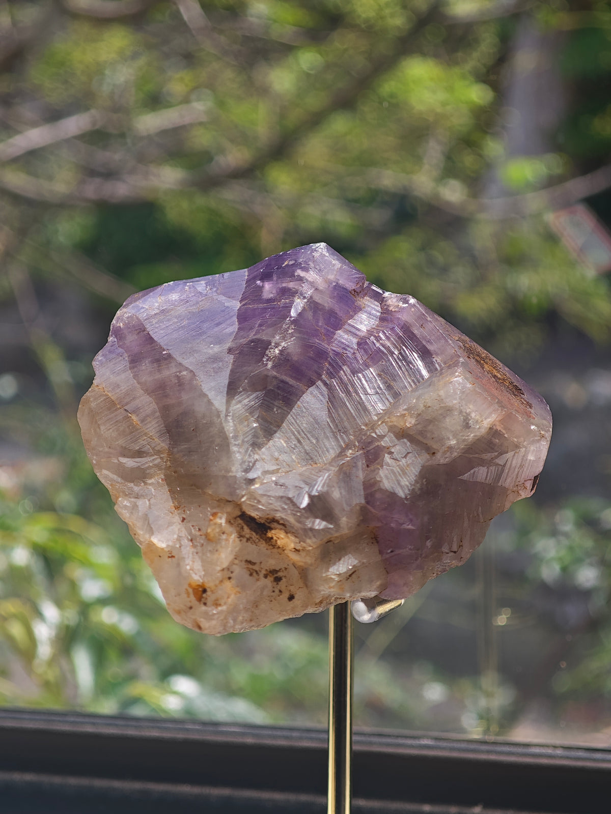 Brazilian Raw Amethyst Point with Purple Crystal Faces, 457g 10.3cm Exact Piece #1 – alternate view 6