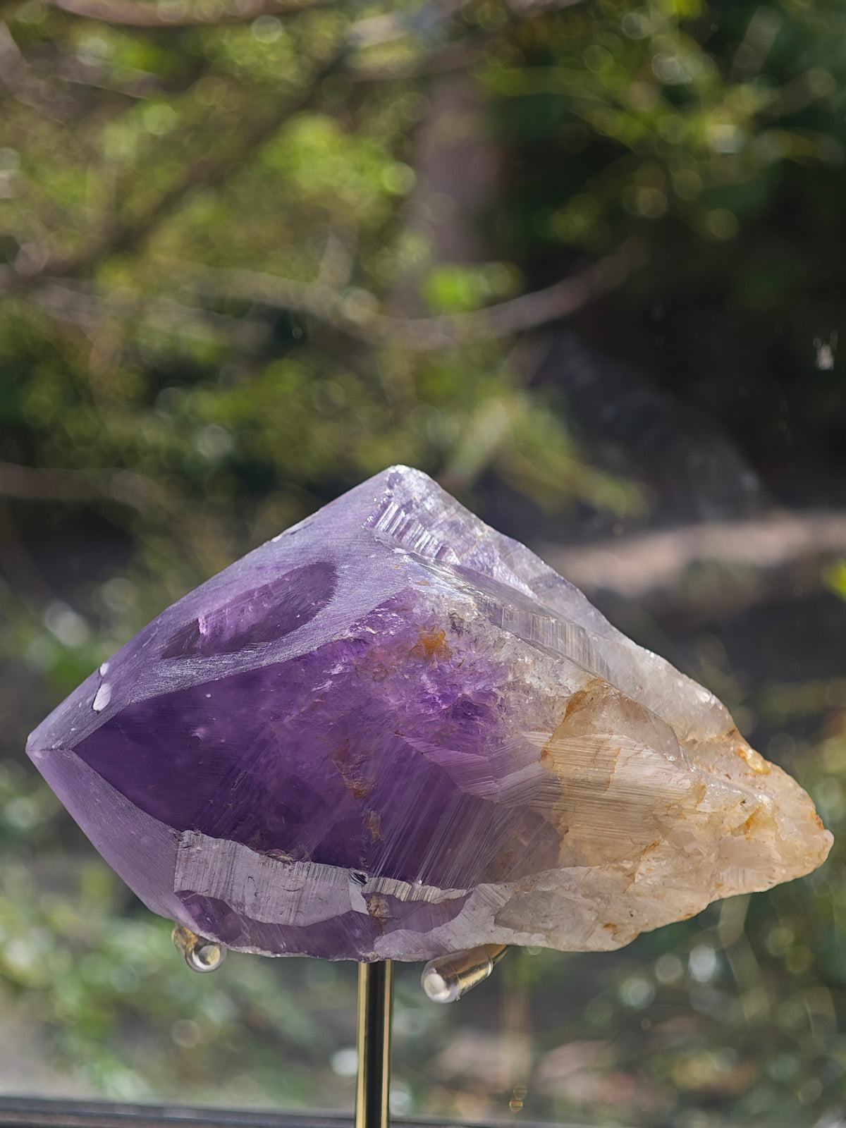 Brazilian Raw Amethyst Point with Purple Crystal Faces, 457g 10.3cm Exact Piece #1 – alternate view 7