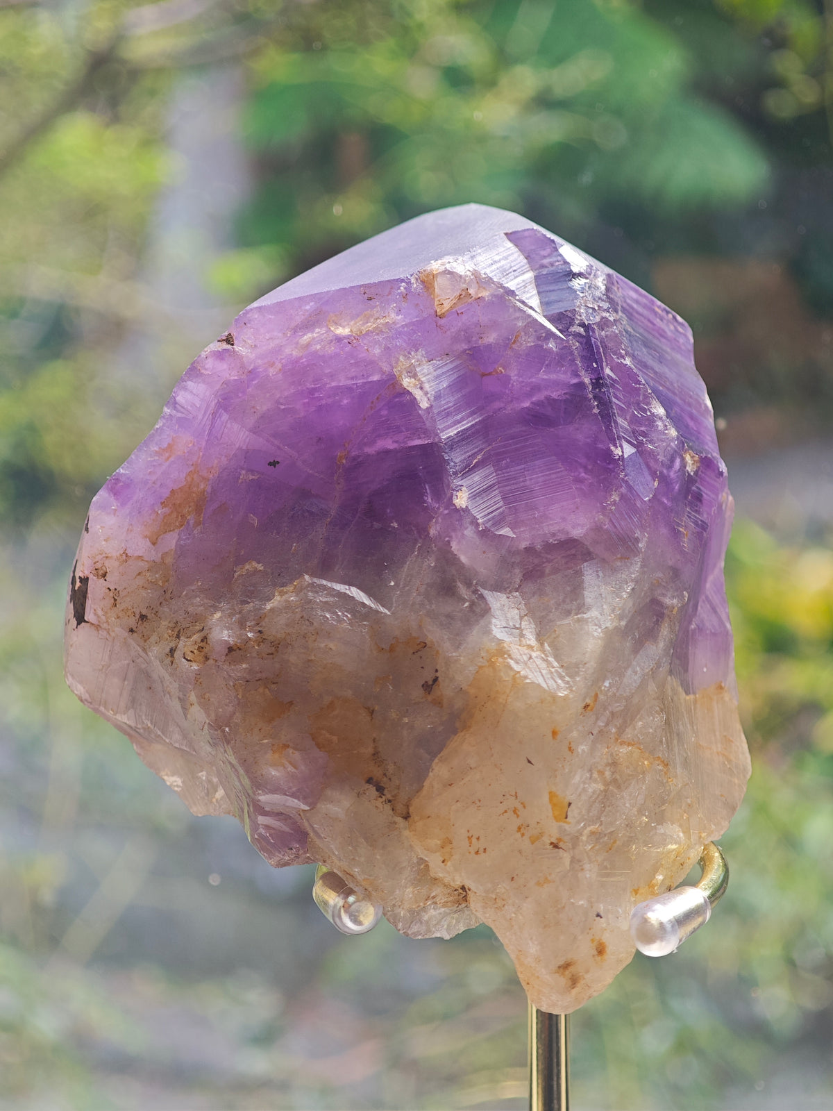 Brazilian Raw Amethyst Point with Purple Crystal Faces, 457g 10.3cm Exact Piece #1 – alternate view 4