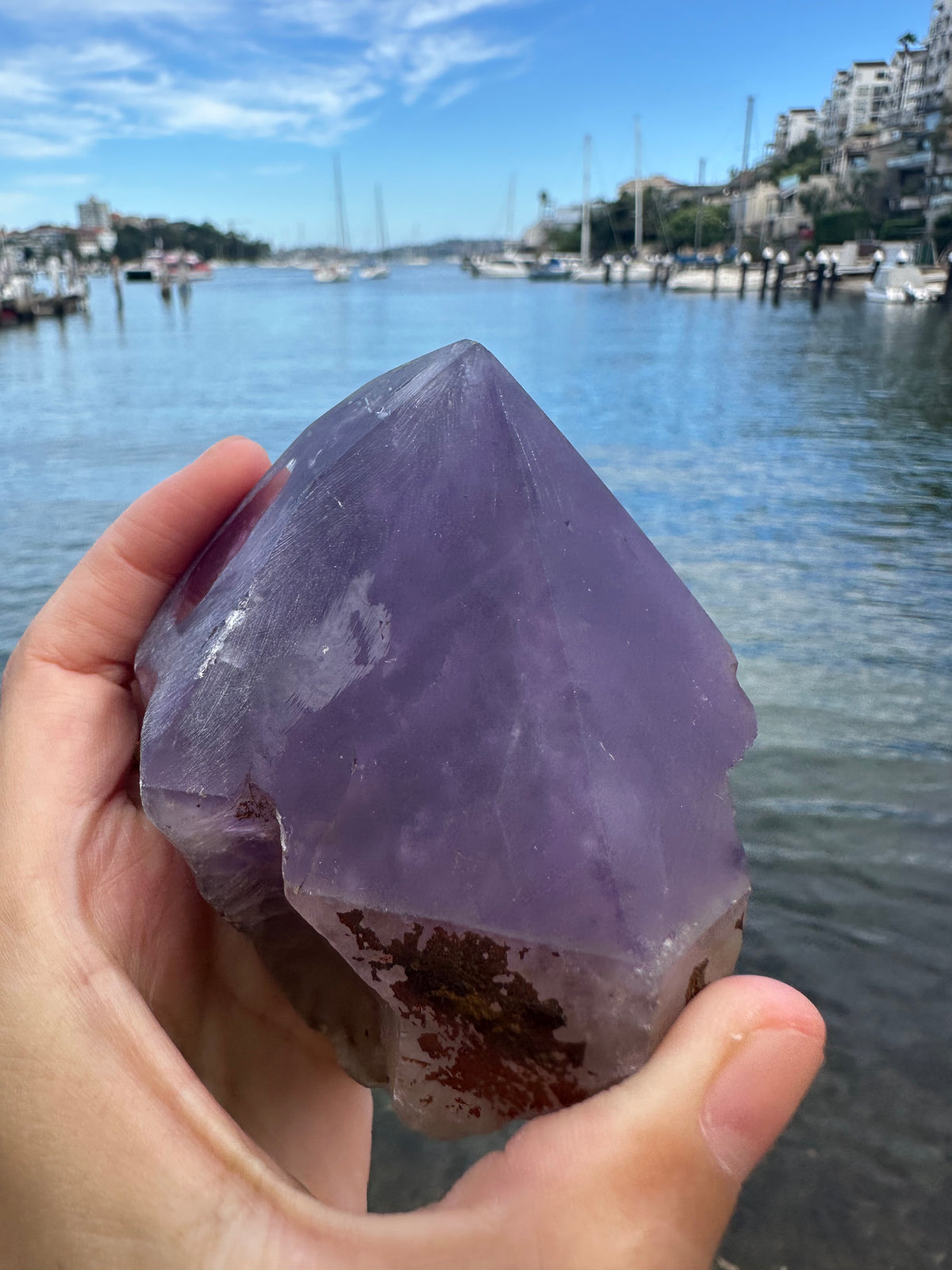 Brazilian Amethyst Point, Natural Raw Crystal 7–8cm – alternate view 6
