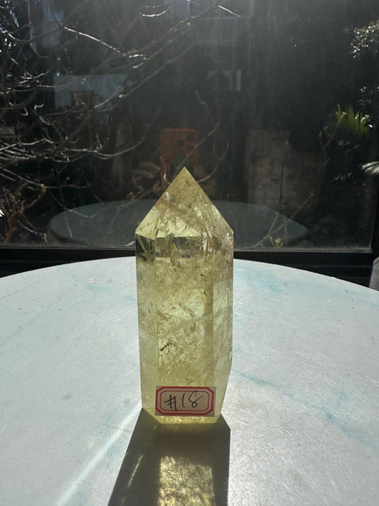 Natural Brazilian Citrine Tower #18 | Rainbow Crystal Point | Wealth & Abundance — image 1