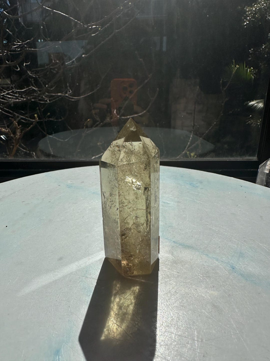 Natural Brazilian Citrine Tower #19 | Rainbow Crystal Point | Wealth & Abundance — image 3