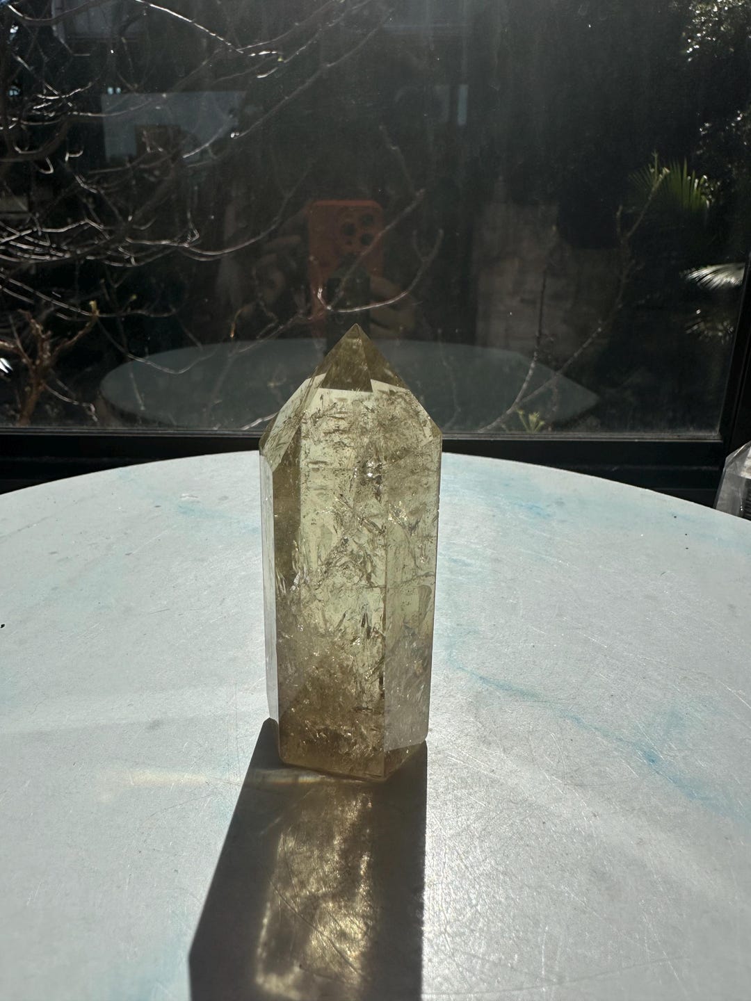 Natural Brazilian Citrine Tower #19 | Rainbow Crystal Point | Wealth & Abundance — image 4