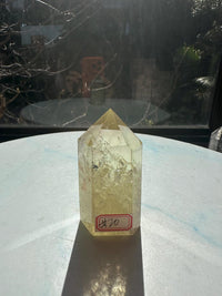 Natural Brazilian Citrine Tower #20 | Rainbow Crystal Point | Wealth & Abundance