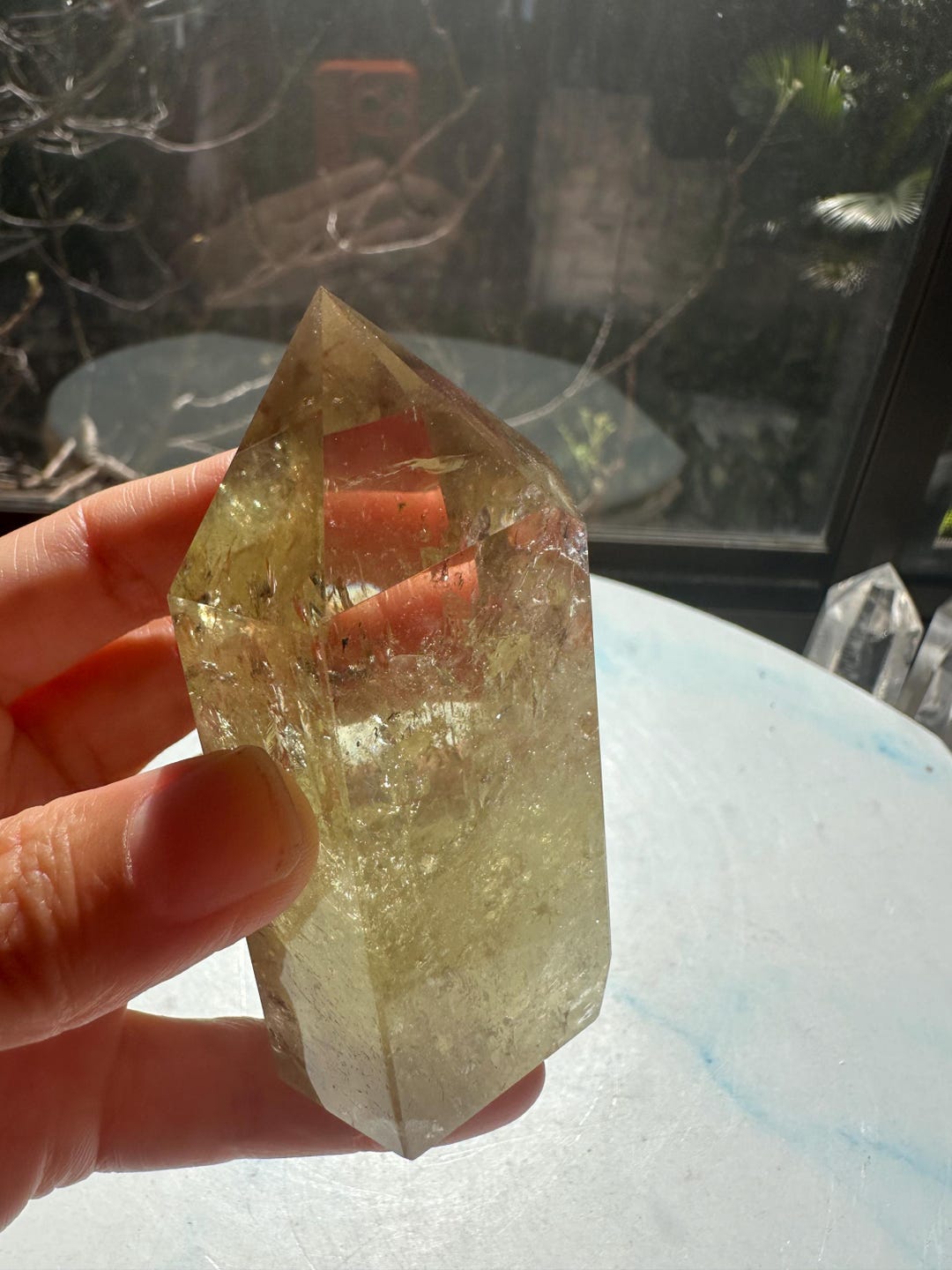 Natural Brazilian Citrine Tower #20 | Rainbow Crystal Point | Wealth & Abundance — image 9