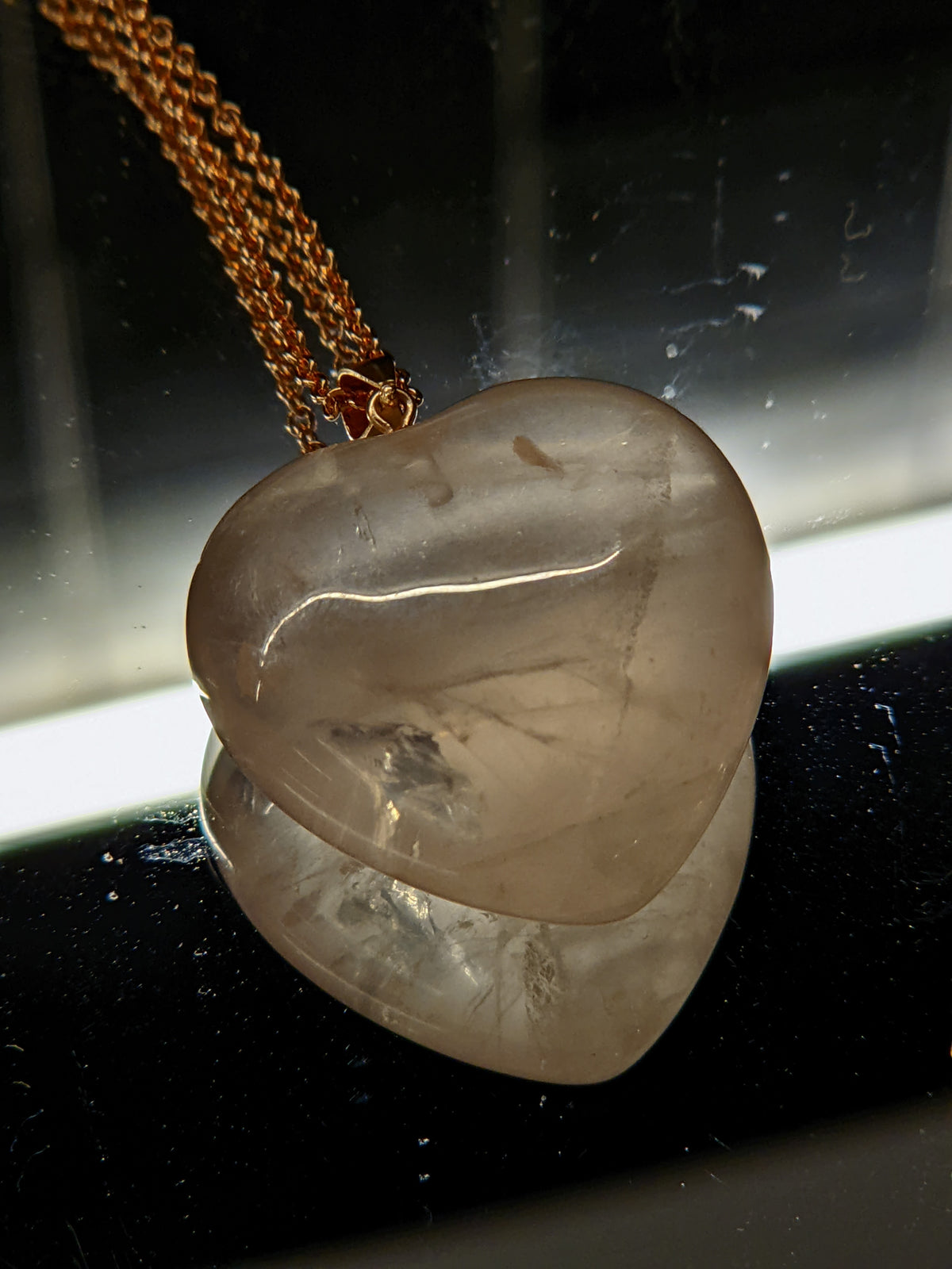 Rose Quartz Crystal Necklace | Natural Pendant Shapes