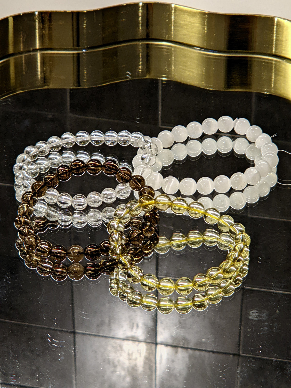 Natural Smoky Quartz Bracelet – 6mm Crystal Beads product photo 6