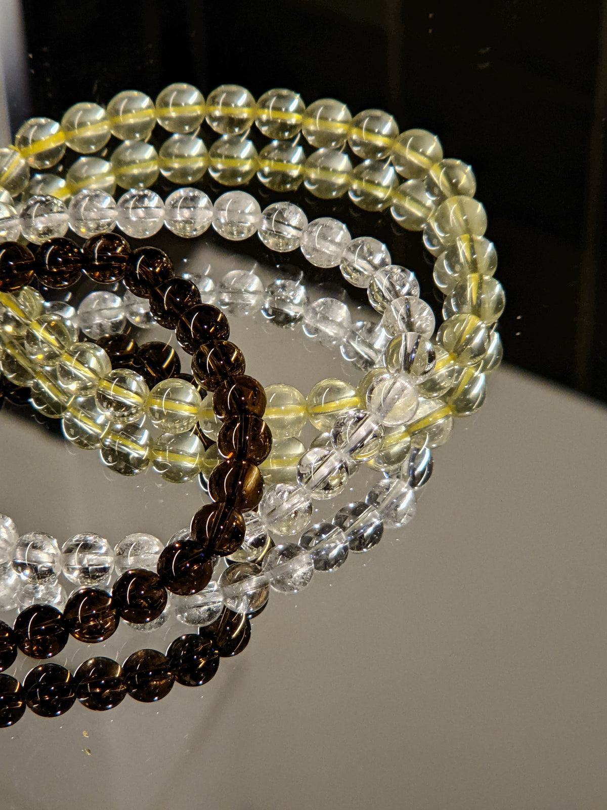 Natural Smoky Quartz Bracelet – 6mm Crystal Beads product photo 7