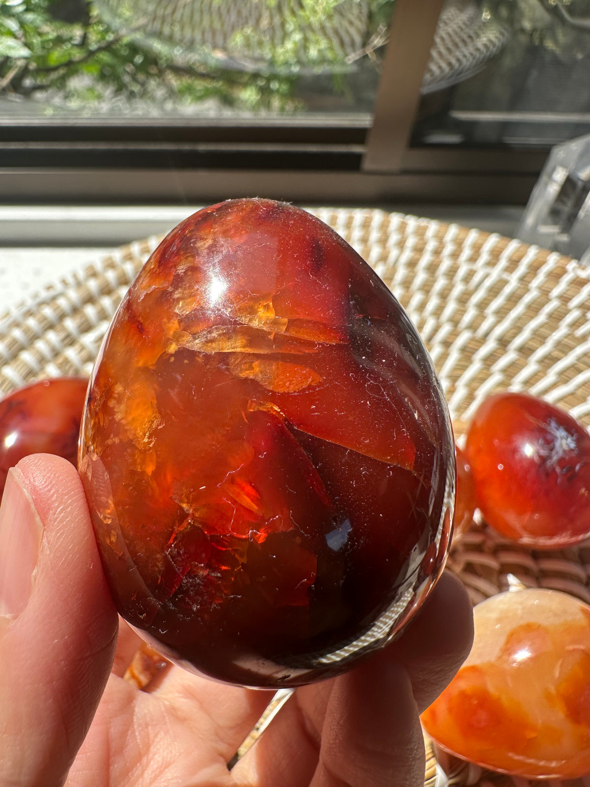 Carnelian Egg | Natural Polished Stone 50–300g