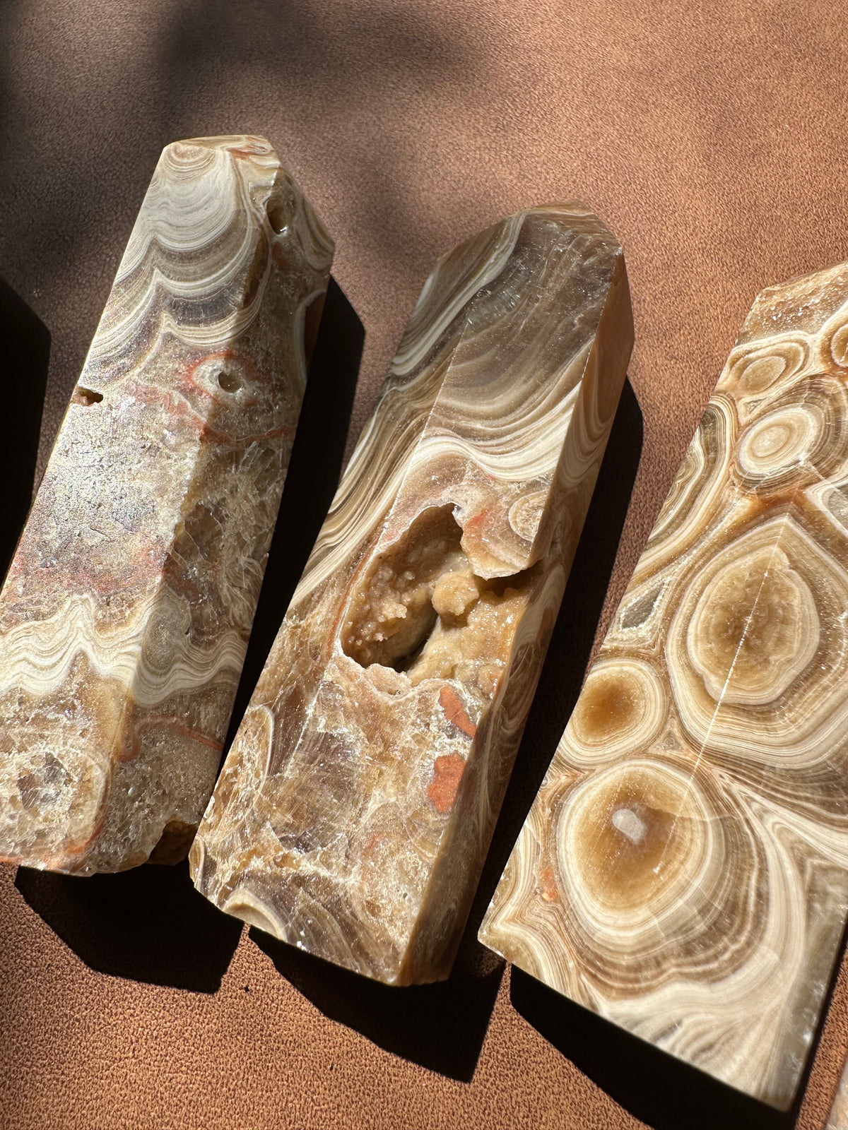 Chocolate Calcite Tower | Natural Crystal 8–10cm