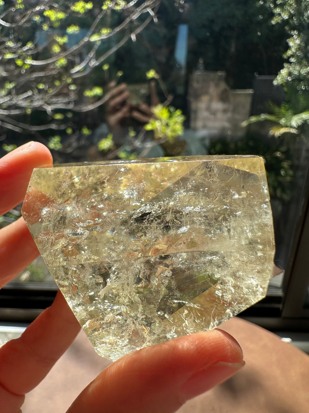 Brazilian Citrine Freeform with Rainbow, Exact Piece #11 – product view