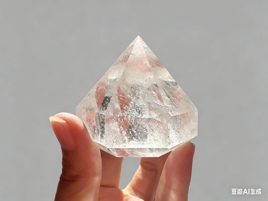 GEOMETRIC CLEAR QUARTZ "DIAMOND" | Professional Faceted Cut | Natural Earth Specimen #5