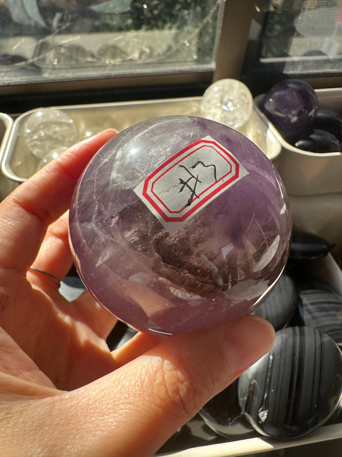 Amethyst Sphere with Deep Violet Colour, 416g 5.3cm Exact Piece #3 – alternate view 10