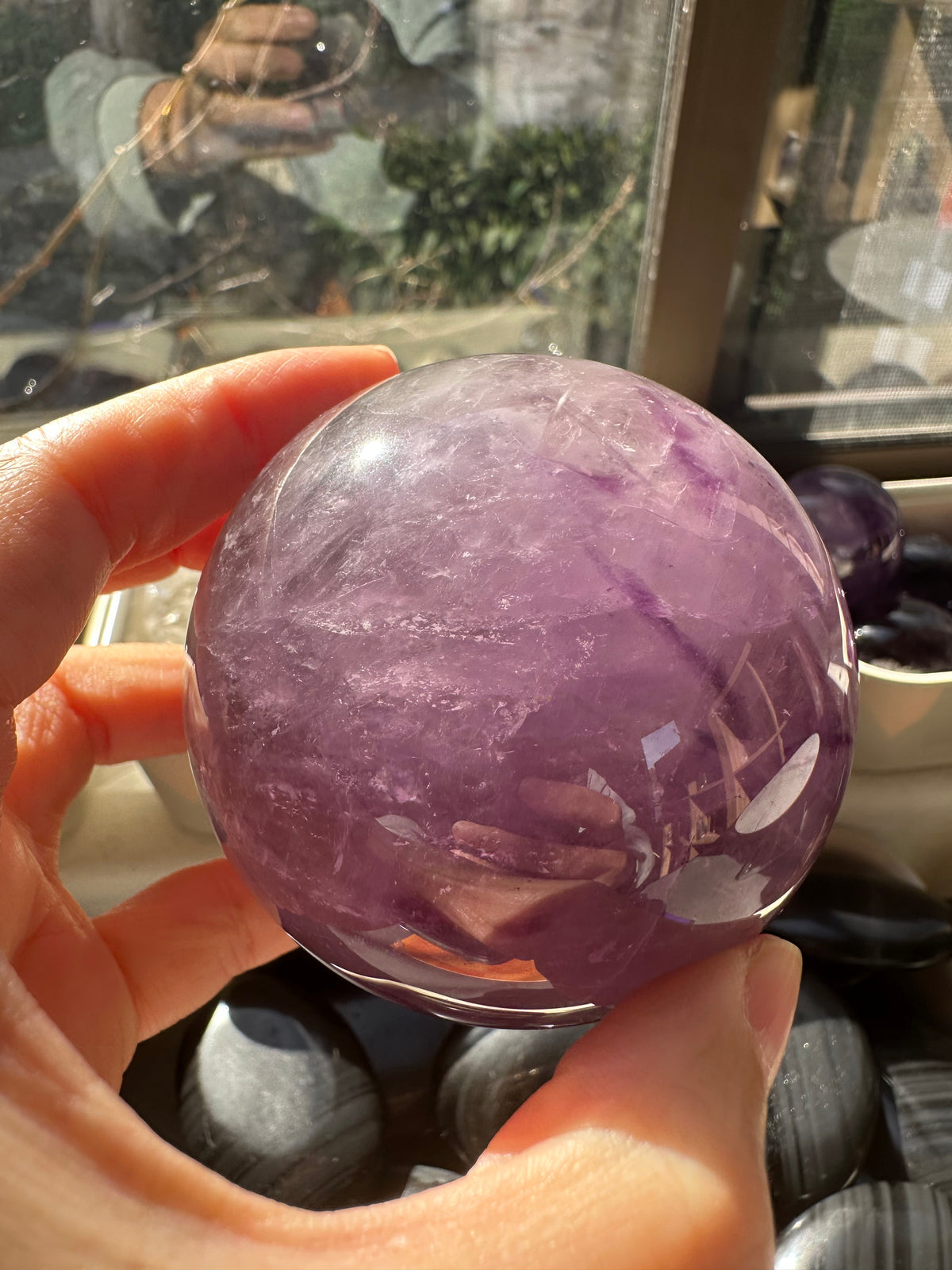 Amethyst Sphere with Deep Violet Colour, 416g 5.3cm Exact Piece #3 – alternate view 8