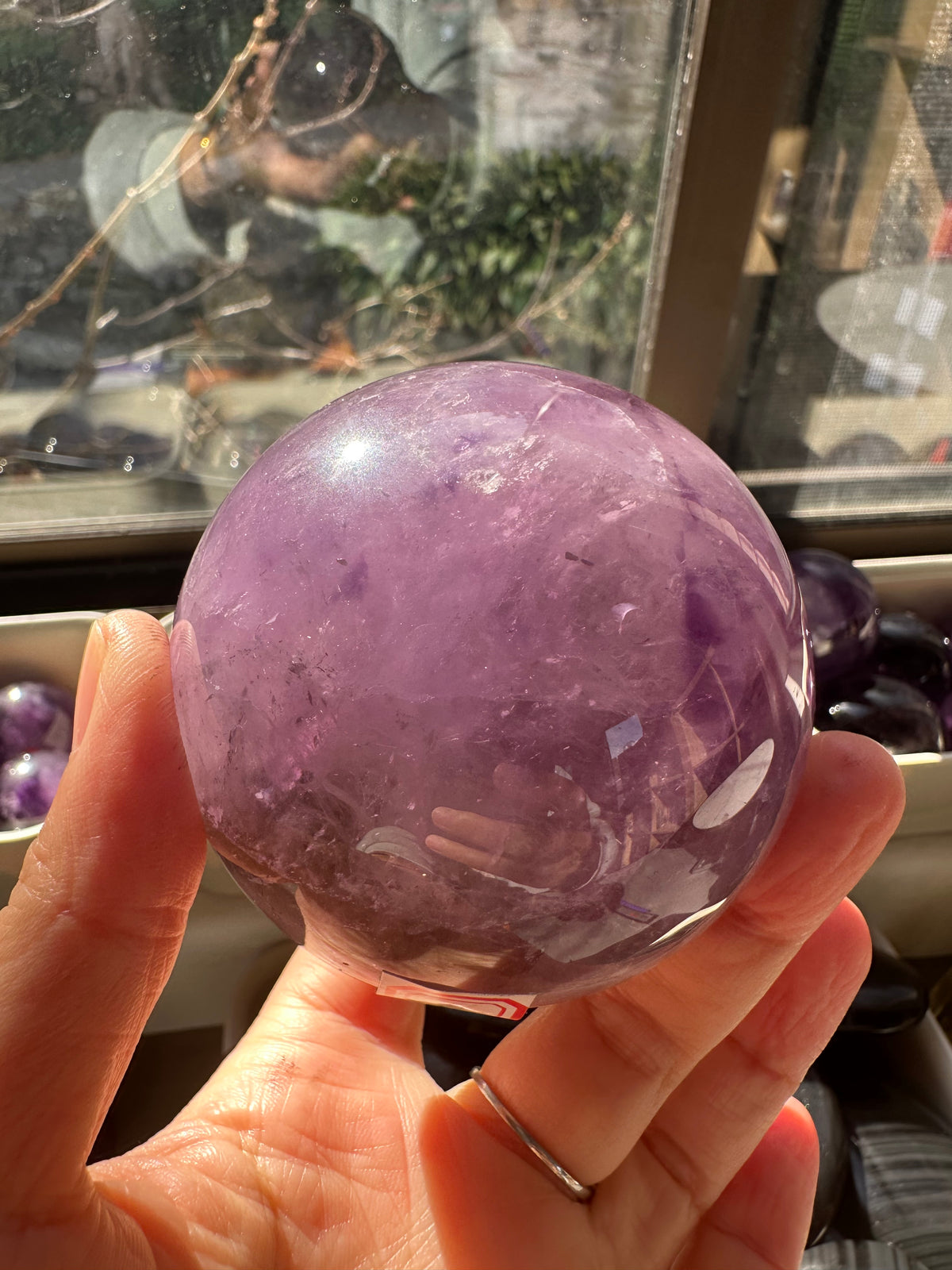 Amethyst Sphere with Deep Violet Colour, 416g 5.3cm Exact Piece #3 – alternate view 2