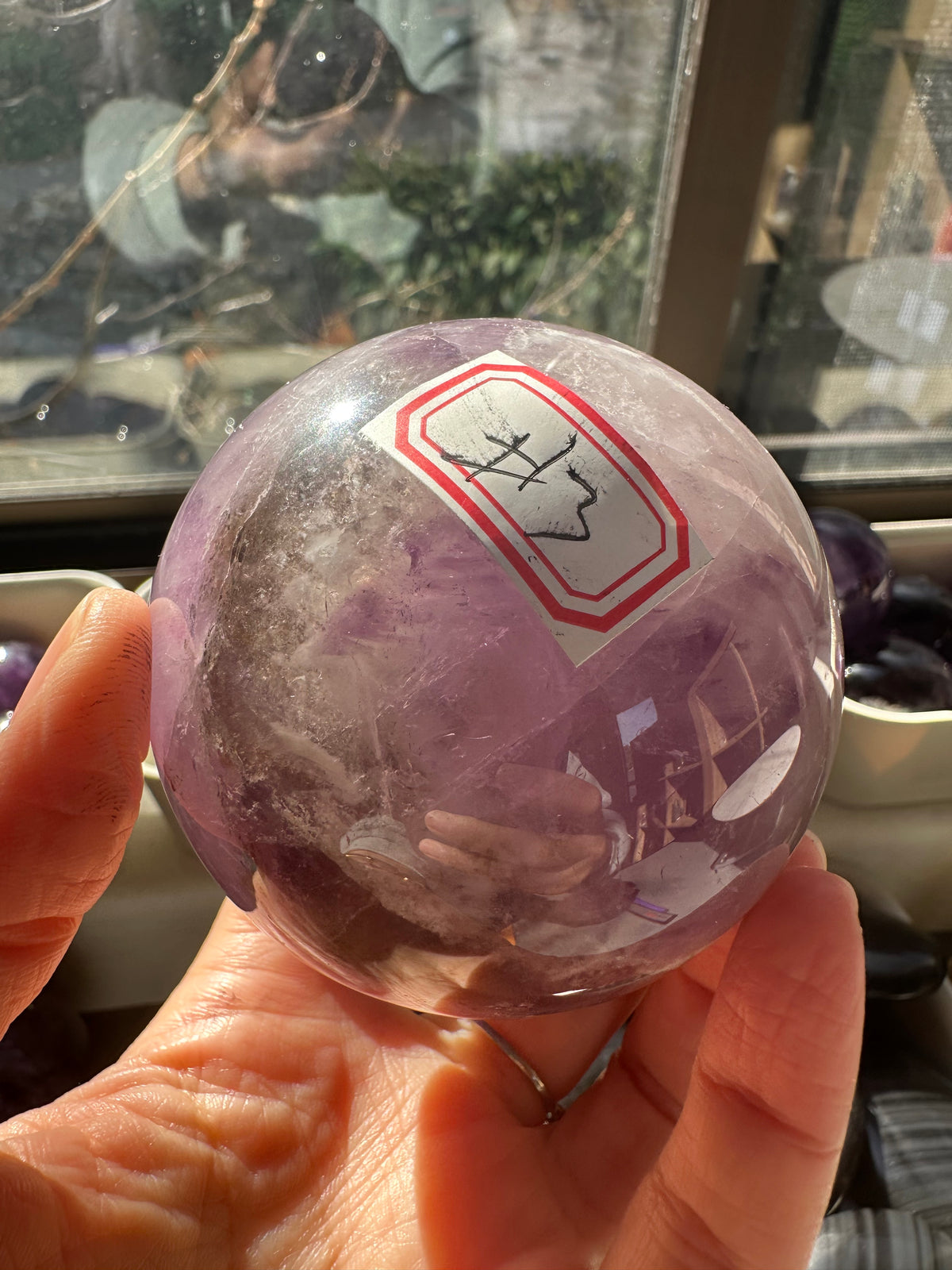 Amethyst Sphere with Deep Violet Colour, 416g 5.3cm Exact Piece #3 – alternate view 9