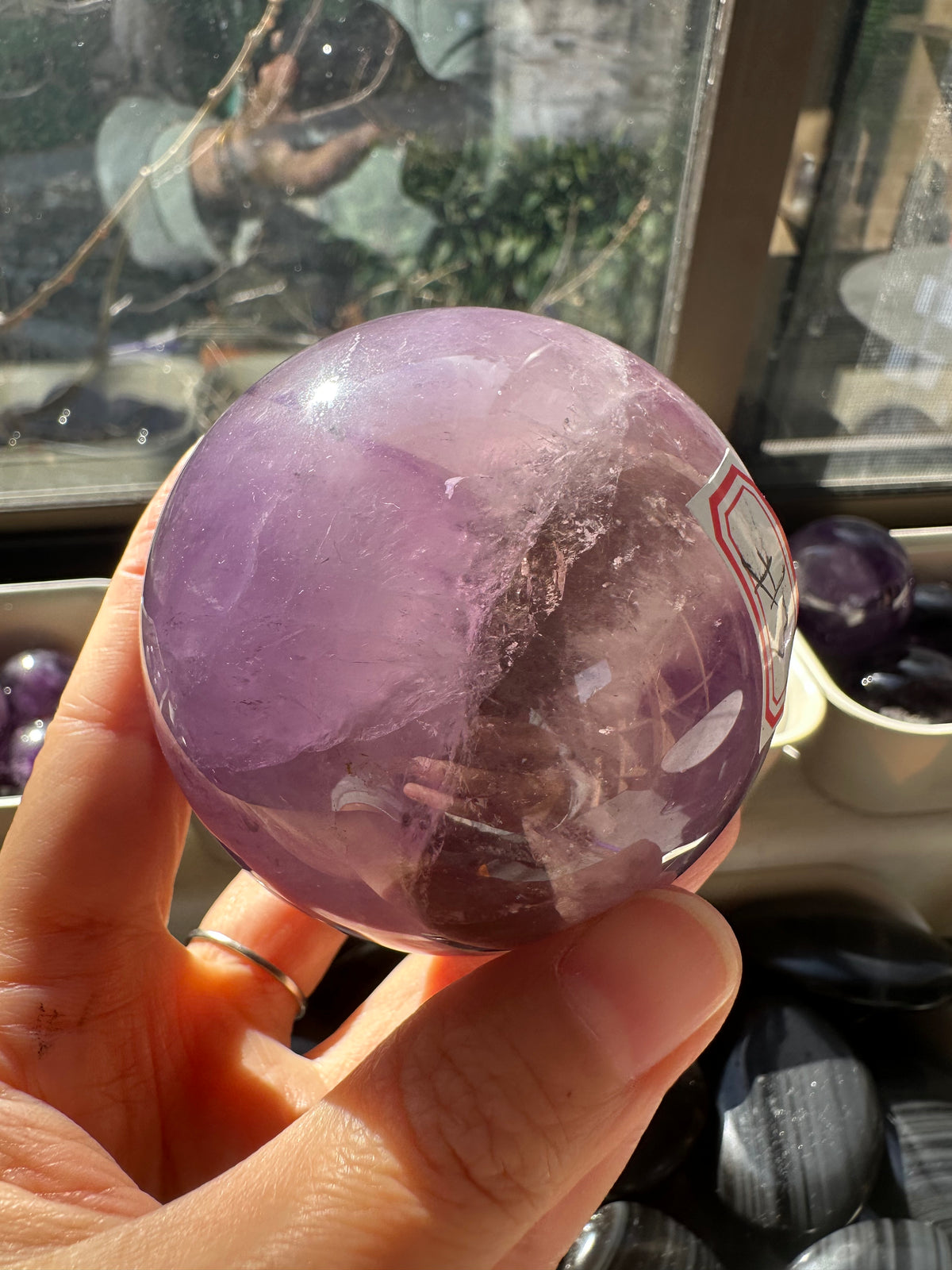 Amethyst Sphere with Deep Violet Colour, 416g 5.3cm Exact Piece #3 – alternate view 5
