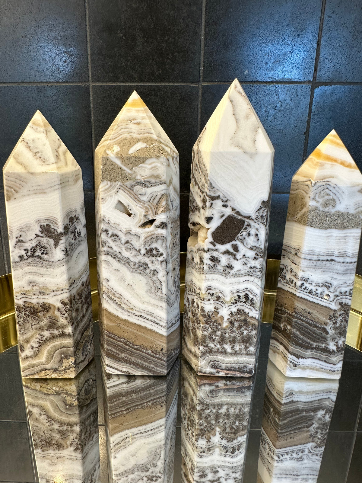 Dendritic Calcite Tower | Natural Crystal 10–13cm