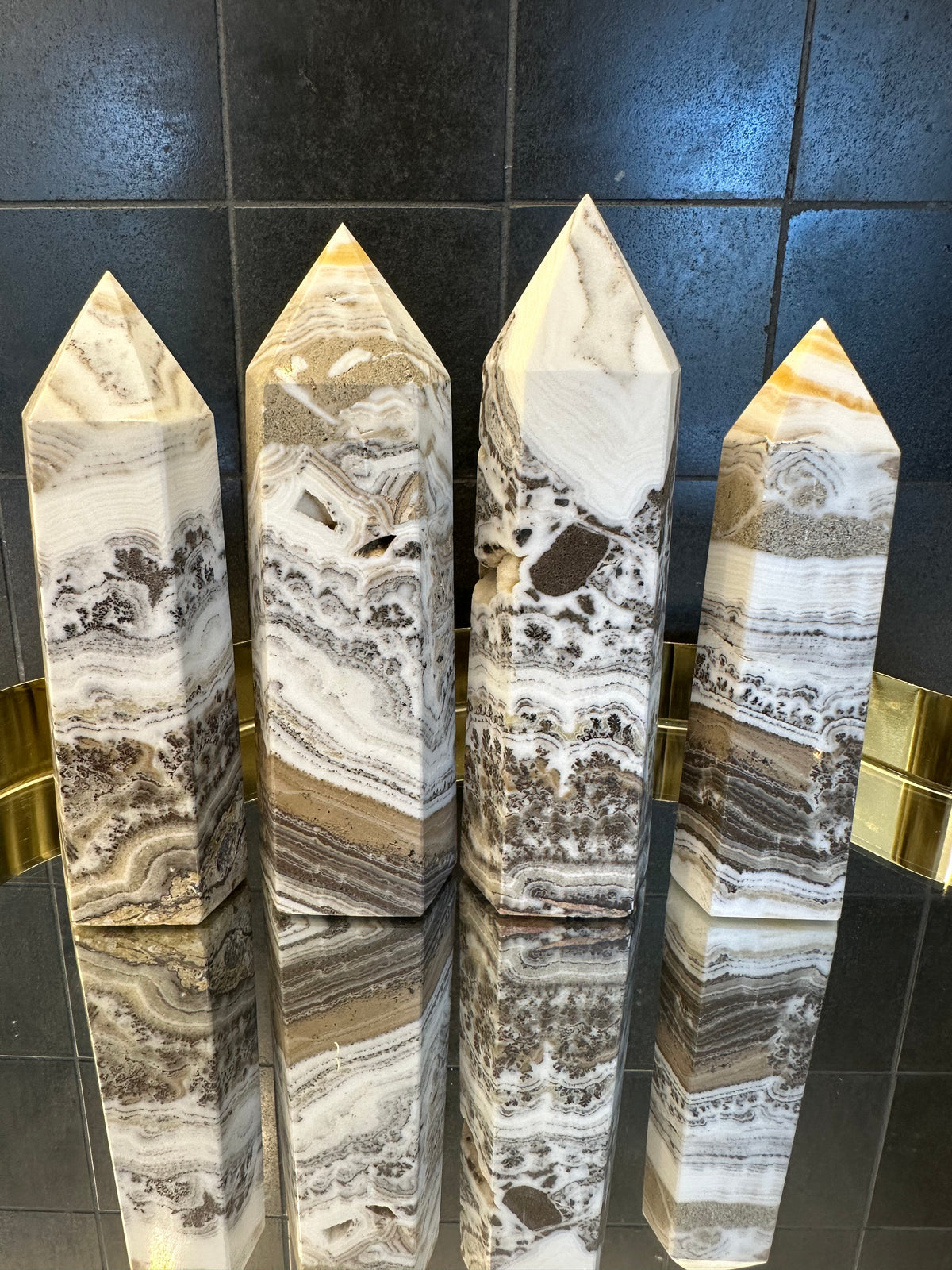 Dendritic Calcite Tower | Natural Crystal 10–13cm
